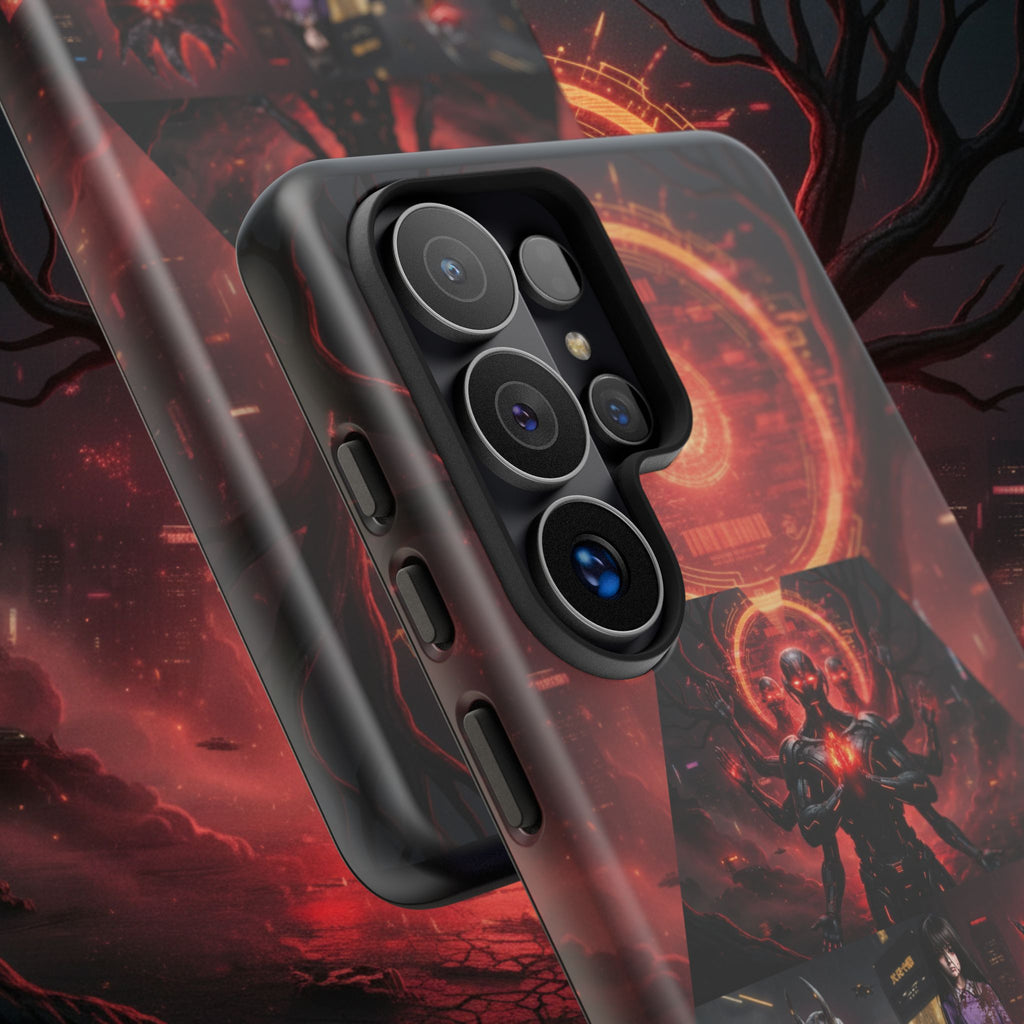 Demonic Guardians Phone Case — Red Occult Sigil Urban Fantasy iPhone Cover