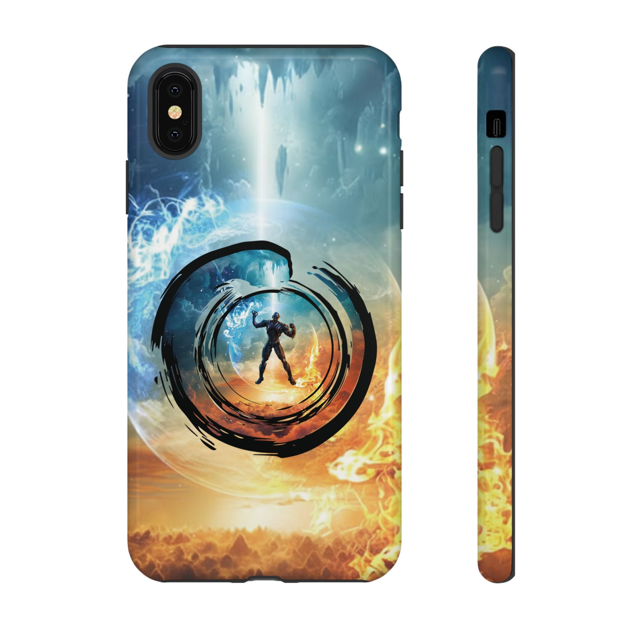 Phone Case — Elemental Warrior Fire & Ice Protective Tough Case - Ultron