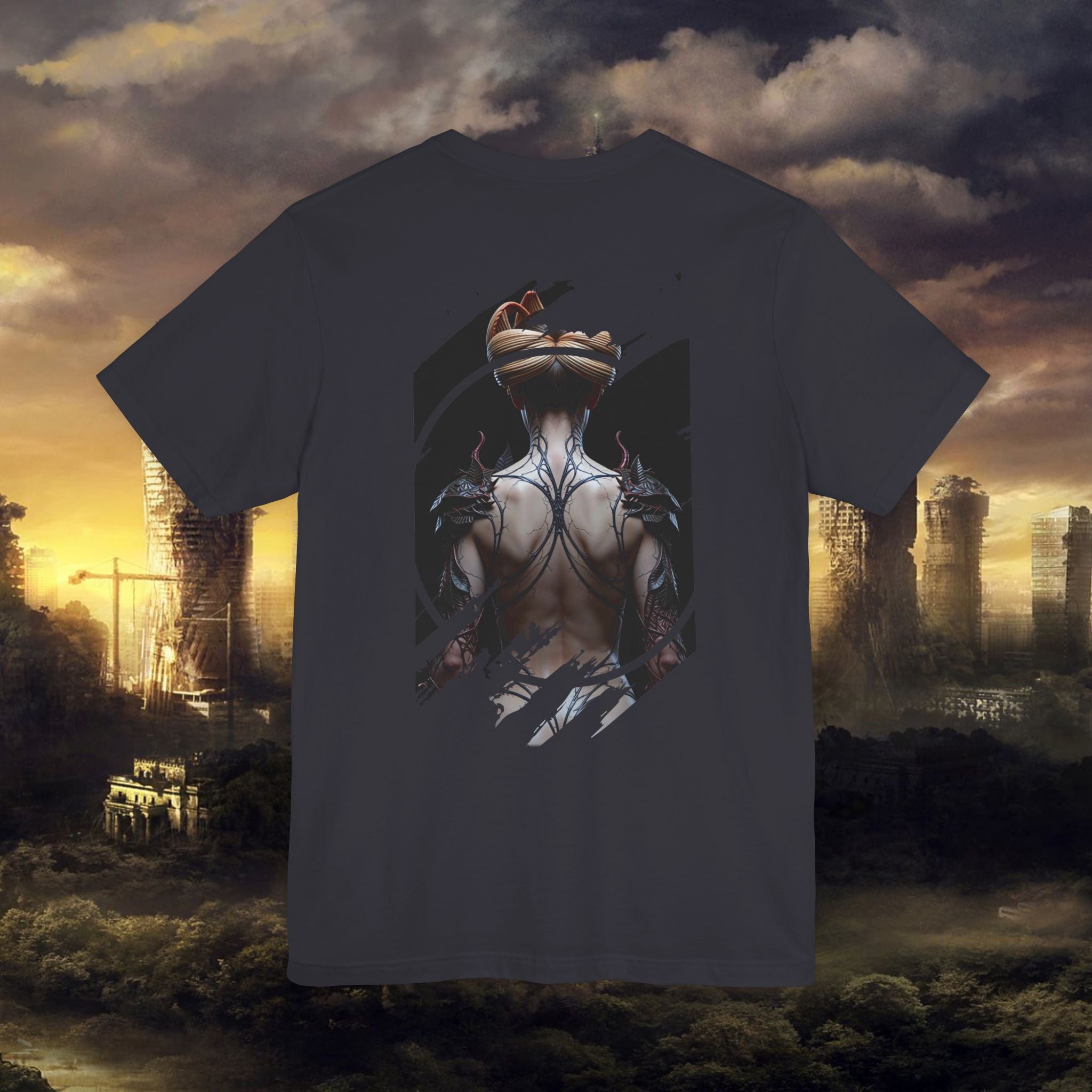 Dark Sorceress T‑Shirt — Fantasy Magic Witch Tee with Fiery Heart - Alexia Ashford