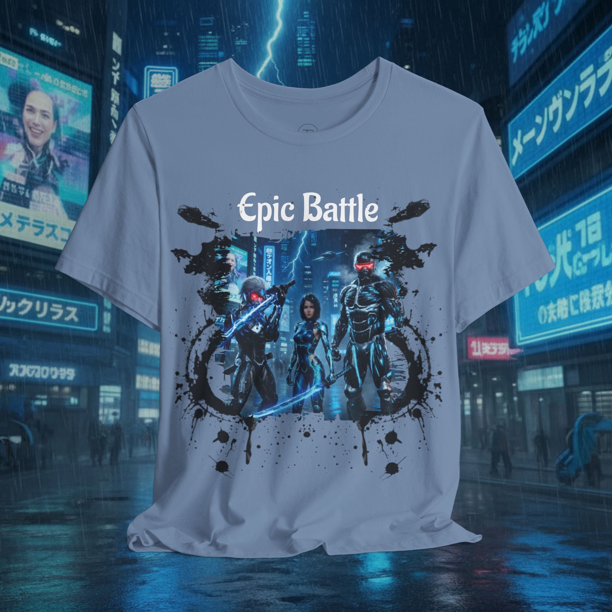 Epic Battle Tee — Sci‑Fi Gamer Graphic T-Shirt - Battle Suits