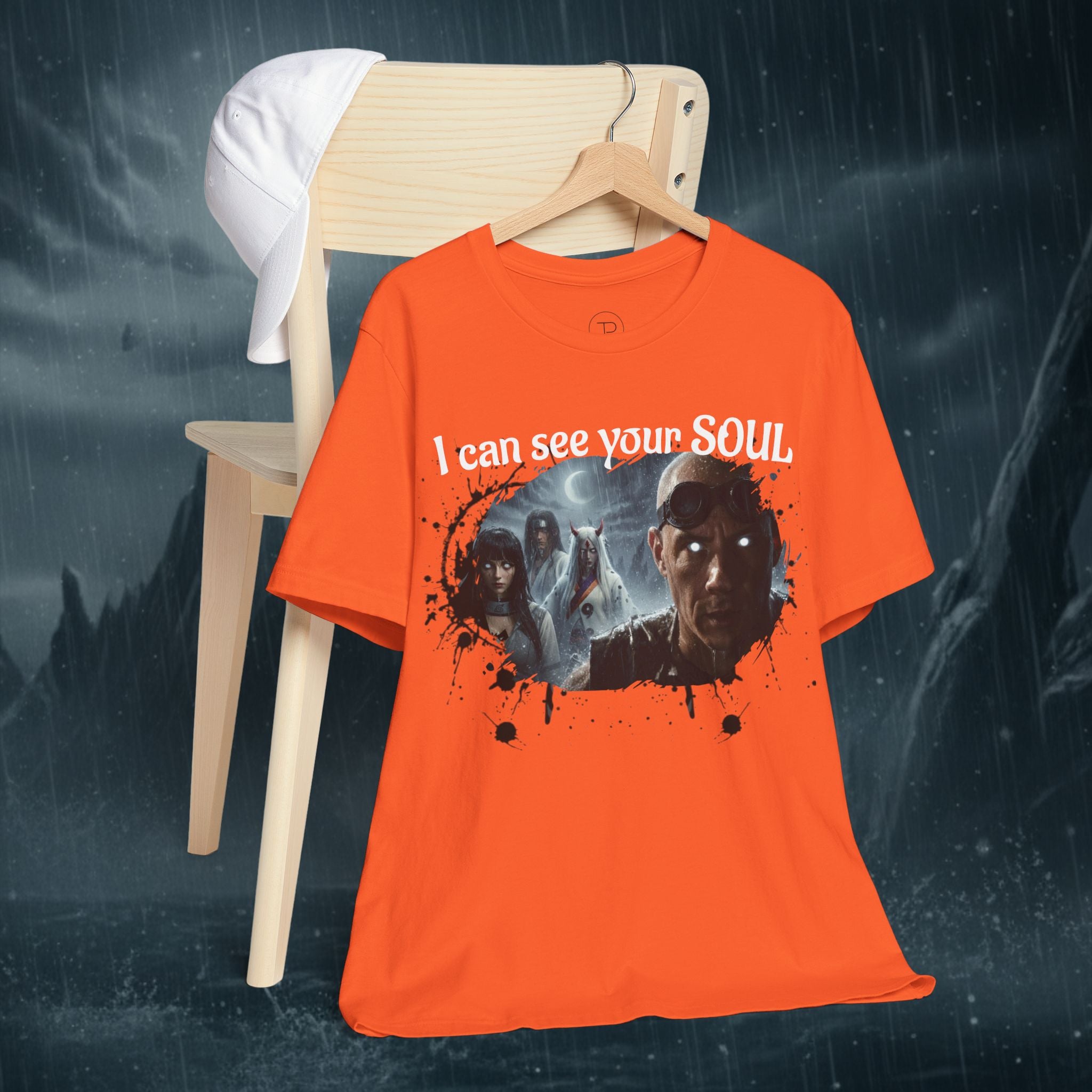 I Can See Your Soul T-Shirt — Gothic Horror Movie Graphic Tee - Byakugan Family and Riddick