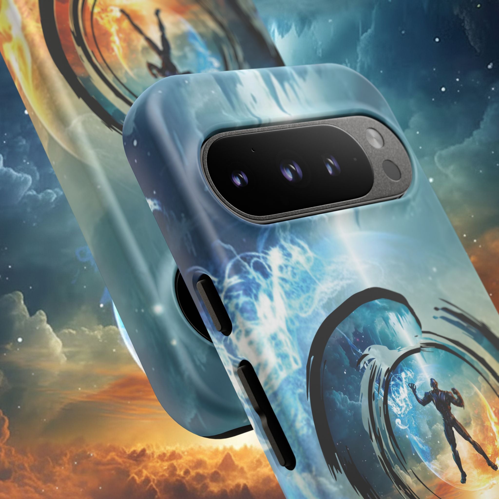 Phone Case — Elemental Warrior Fire & Ice Protective Tough Case - Ultron