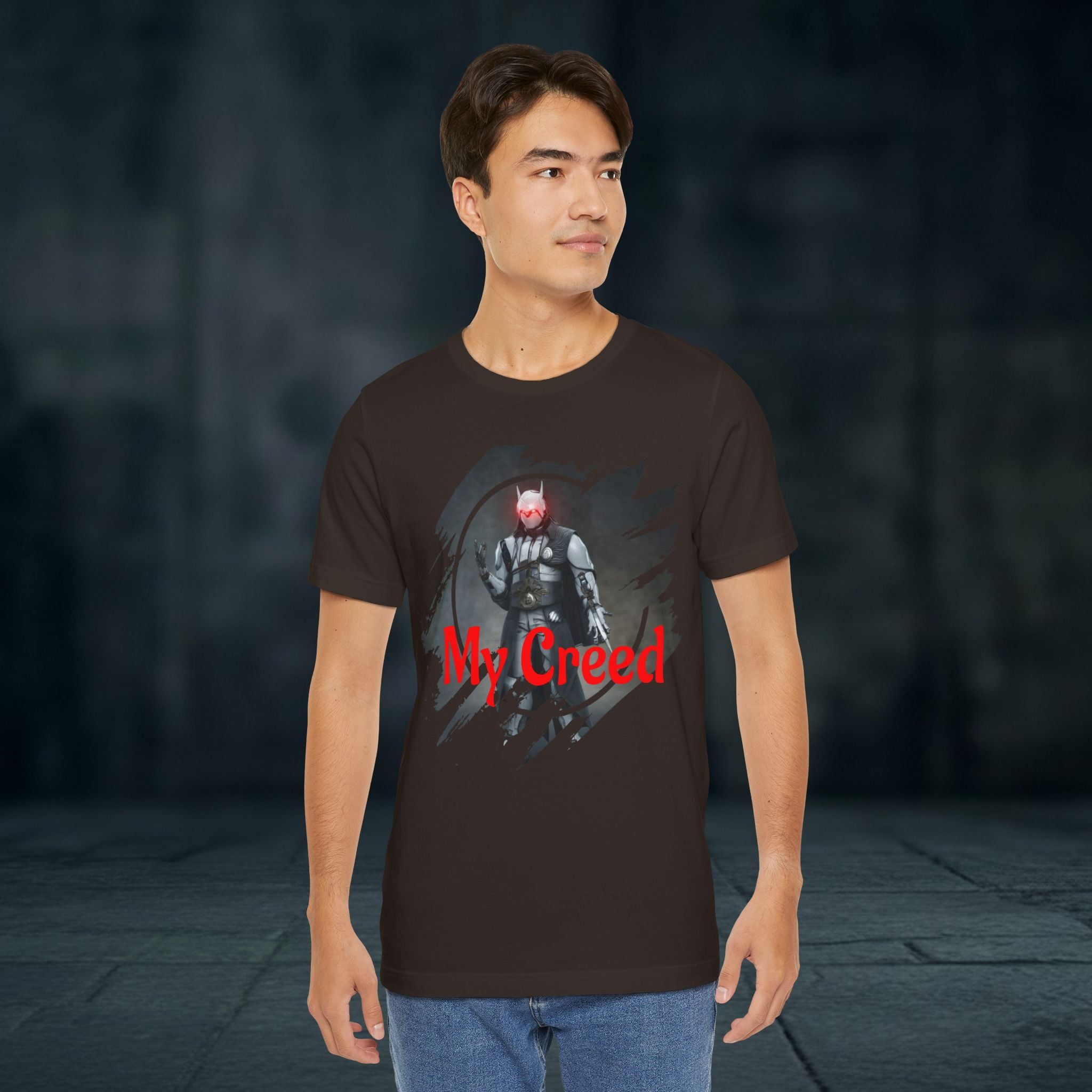 My Creed T-Shirt — Dark Knight Sci‑Fi Graphic Tee