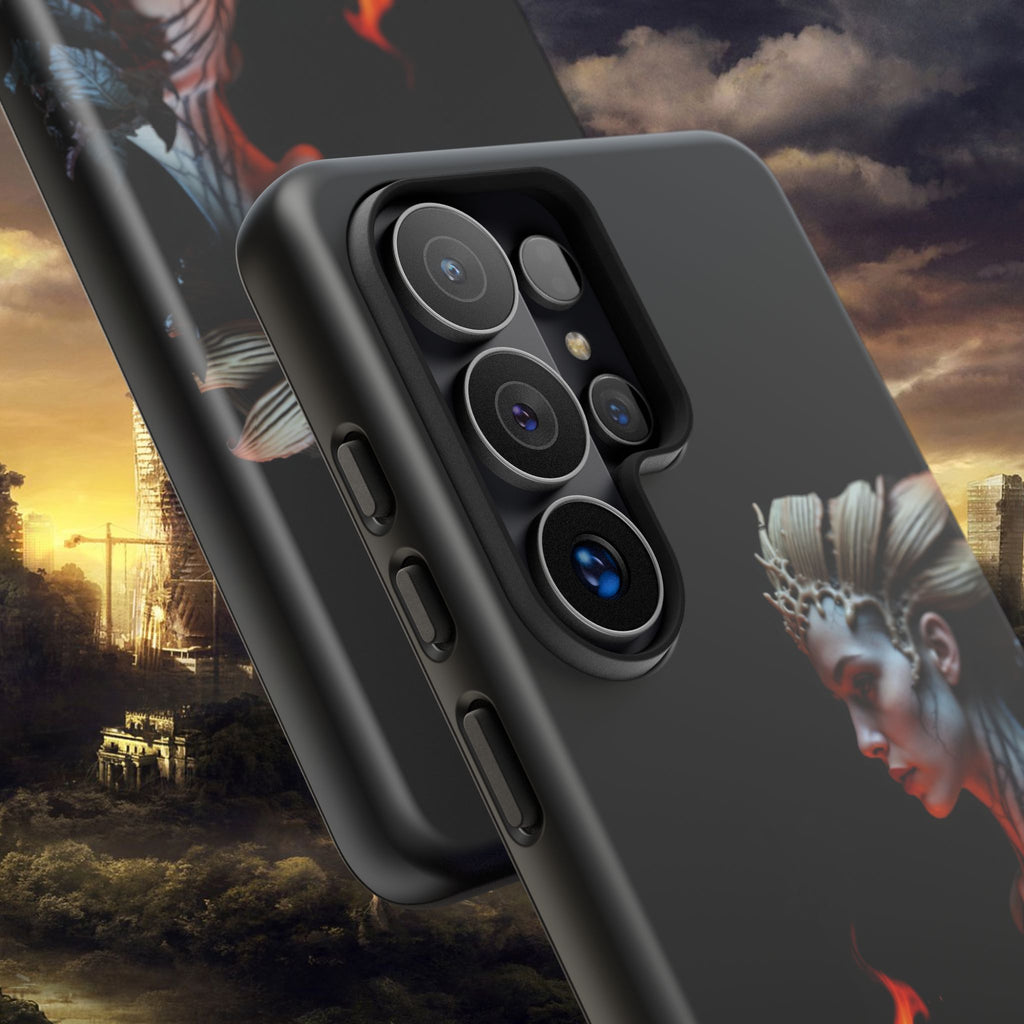 Fire Queen Phone Case — Dark Fantasy iPhone Armor - Alexia Ashford Side Face
