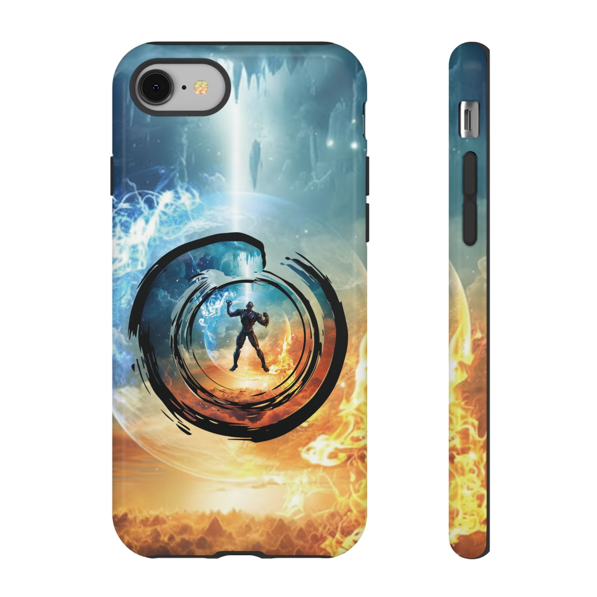 Phone Case — Elemental Warrior Fire & Ice Protective Tough Case - Ultron