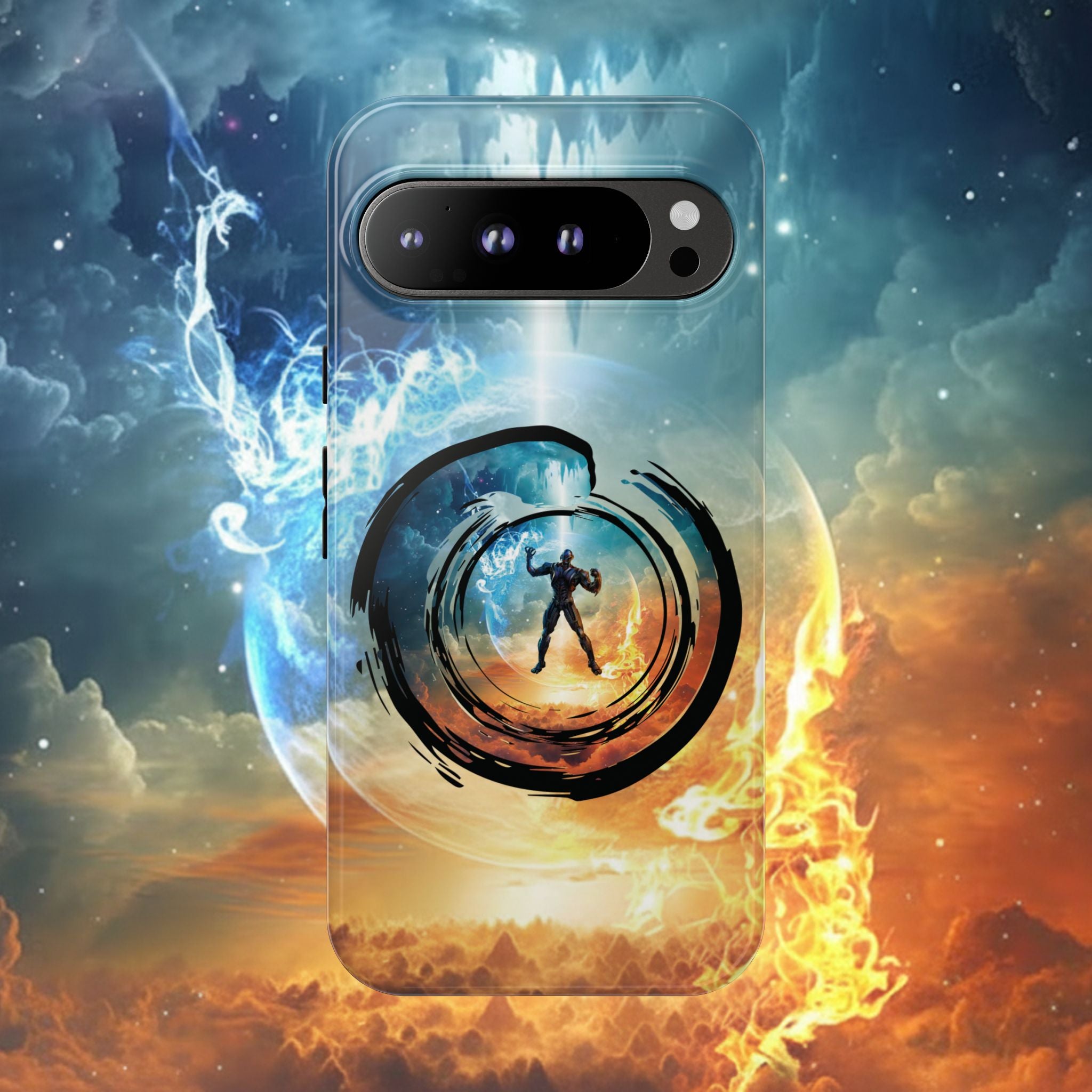 Phone Case — Elemental Warrior Fire & Ice Protective Tough Case - Ultron