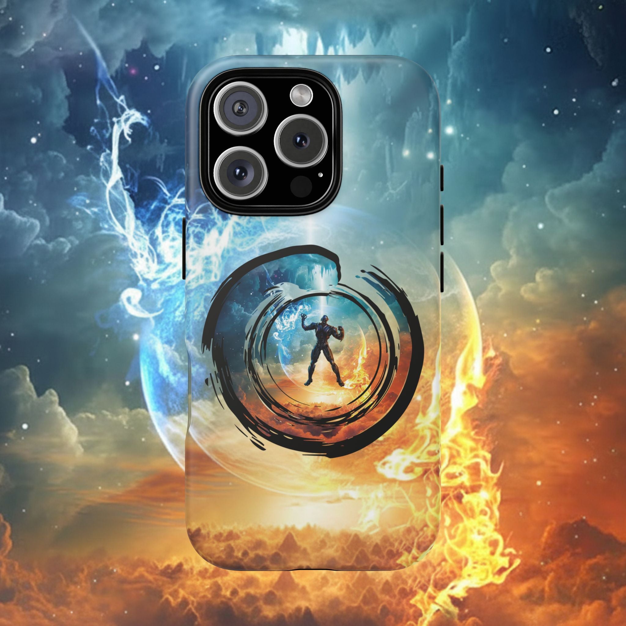 Phone Case — Elemental Warrior Fire & Ice Protective Tough Case - Ultron