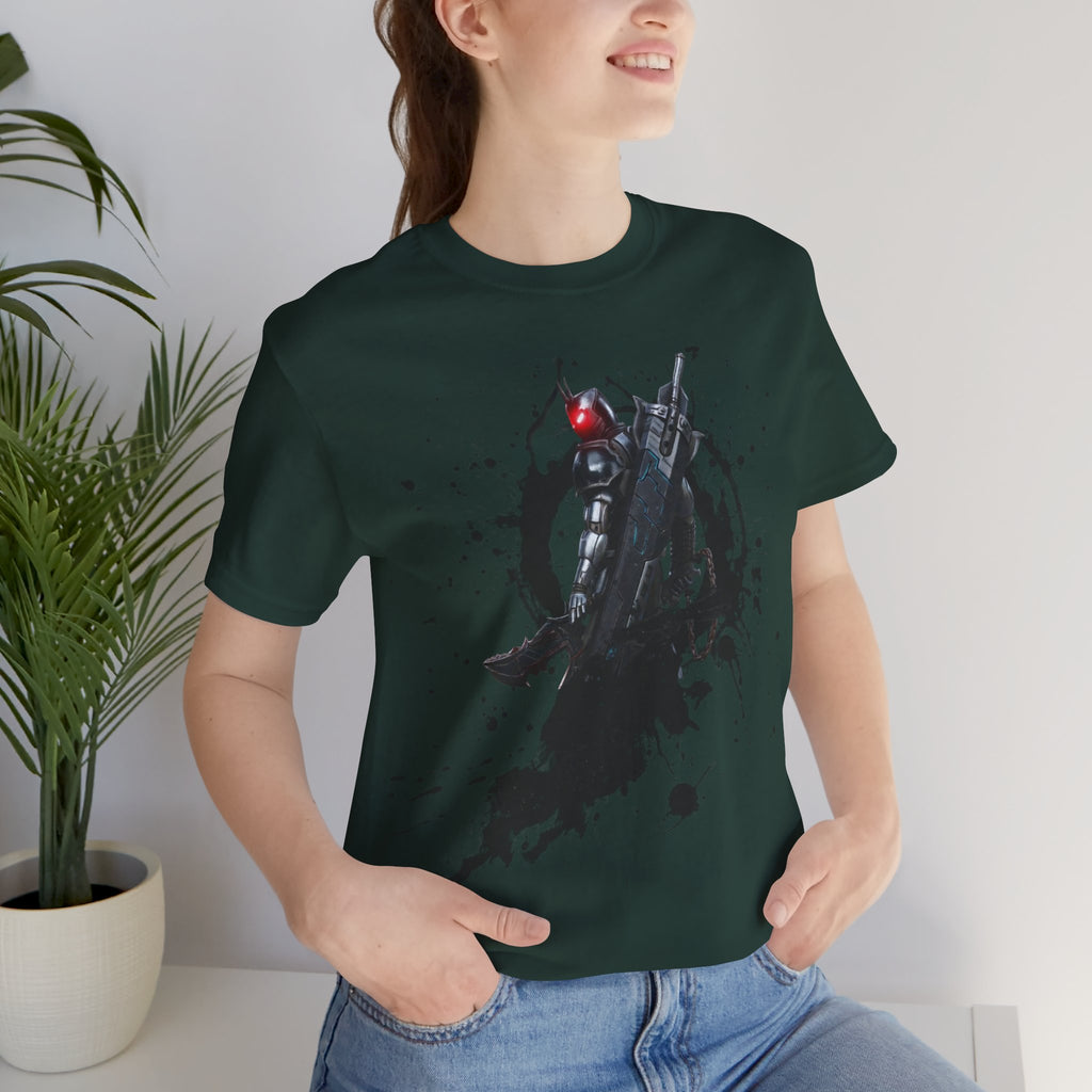 Splatter Noir Rifle Tee — Graphic Military Weapon Shirt