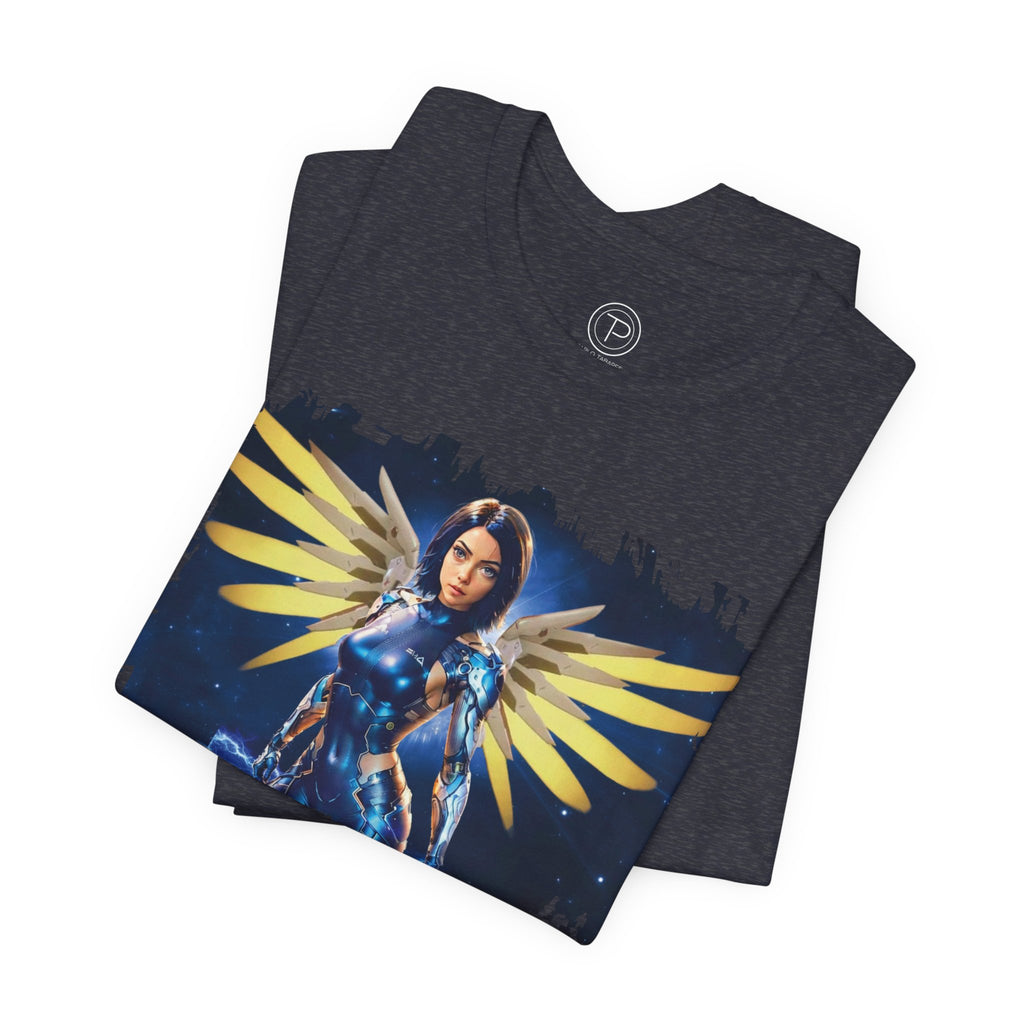 Angel Warrior Tee — "Perfect Angel" Fantasy Wings Graphic T-Shirt - alita battle angel