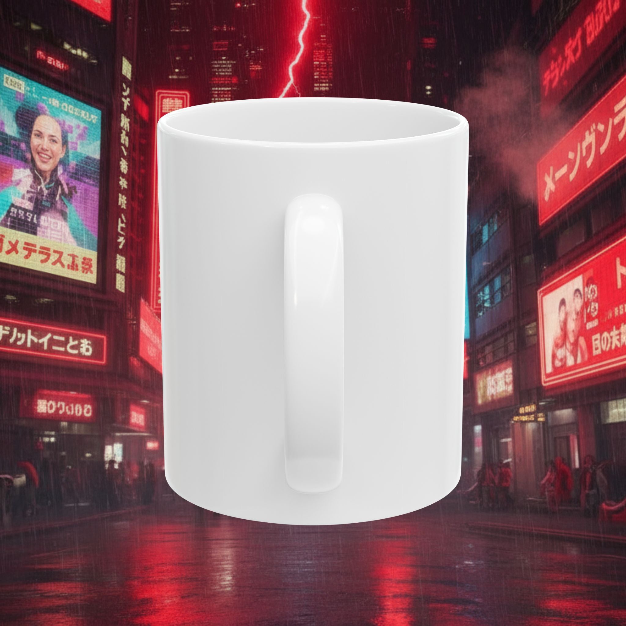 Cyberpunk Heroes Ceramic Mug — Futuristic Neon Sci‑Fi Character Art (11oz/15oz) - Battle Suits