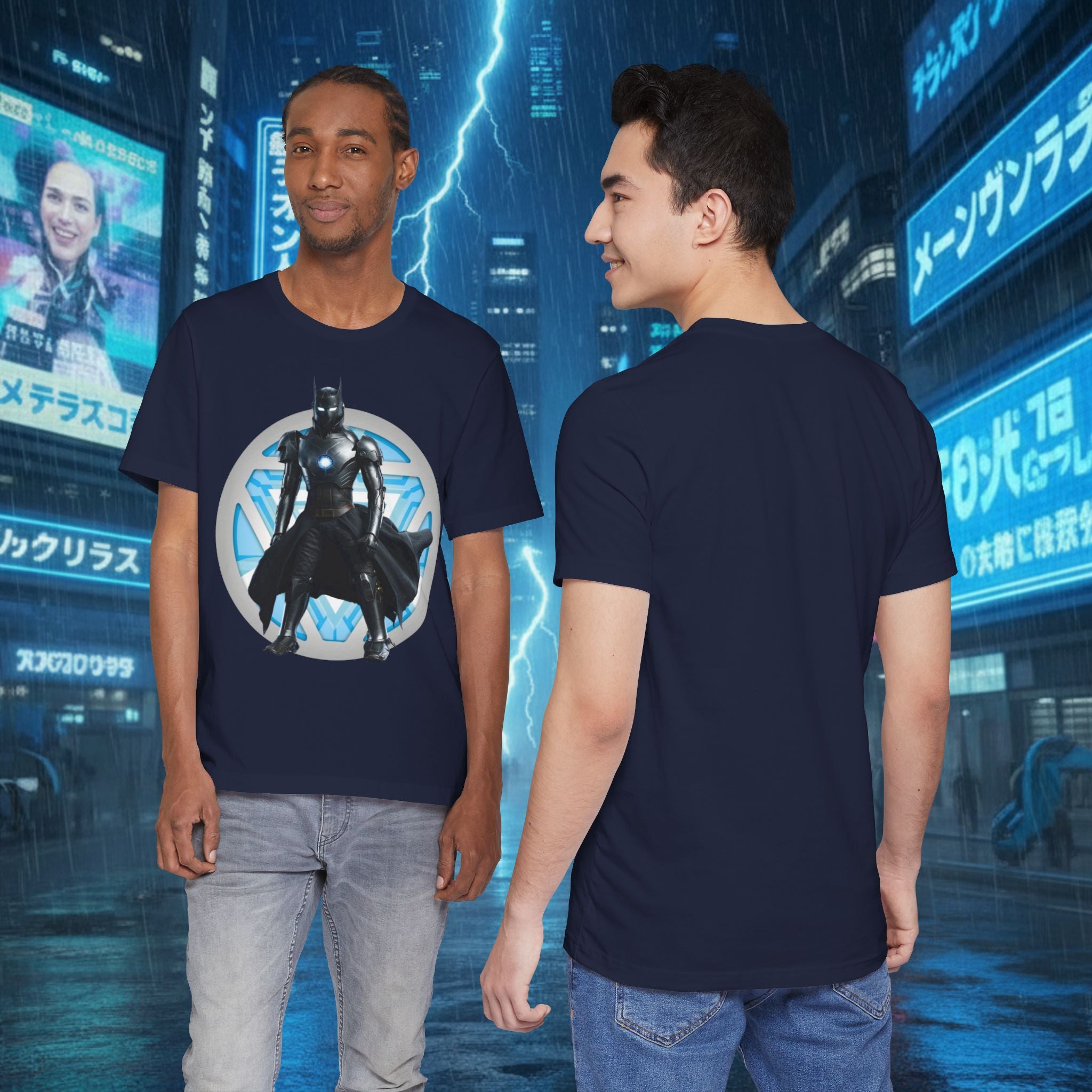 Batman Armor Graphic Tee – Futuristic Superhero T-Shirt - IRONMAN