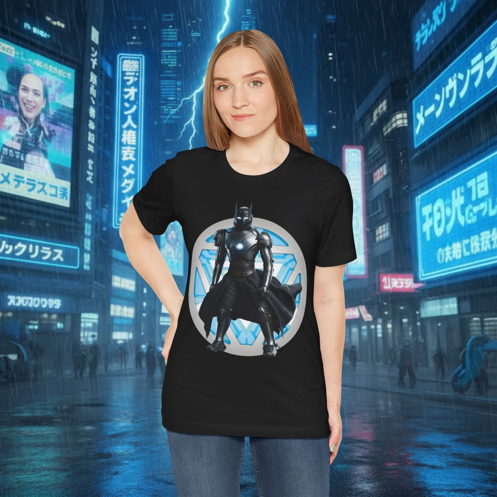 Batman Armor Graphic Tee – Futuristic Superhero T-Shirt - IRONMAN