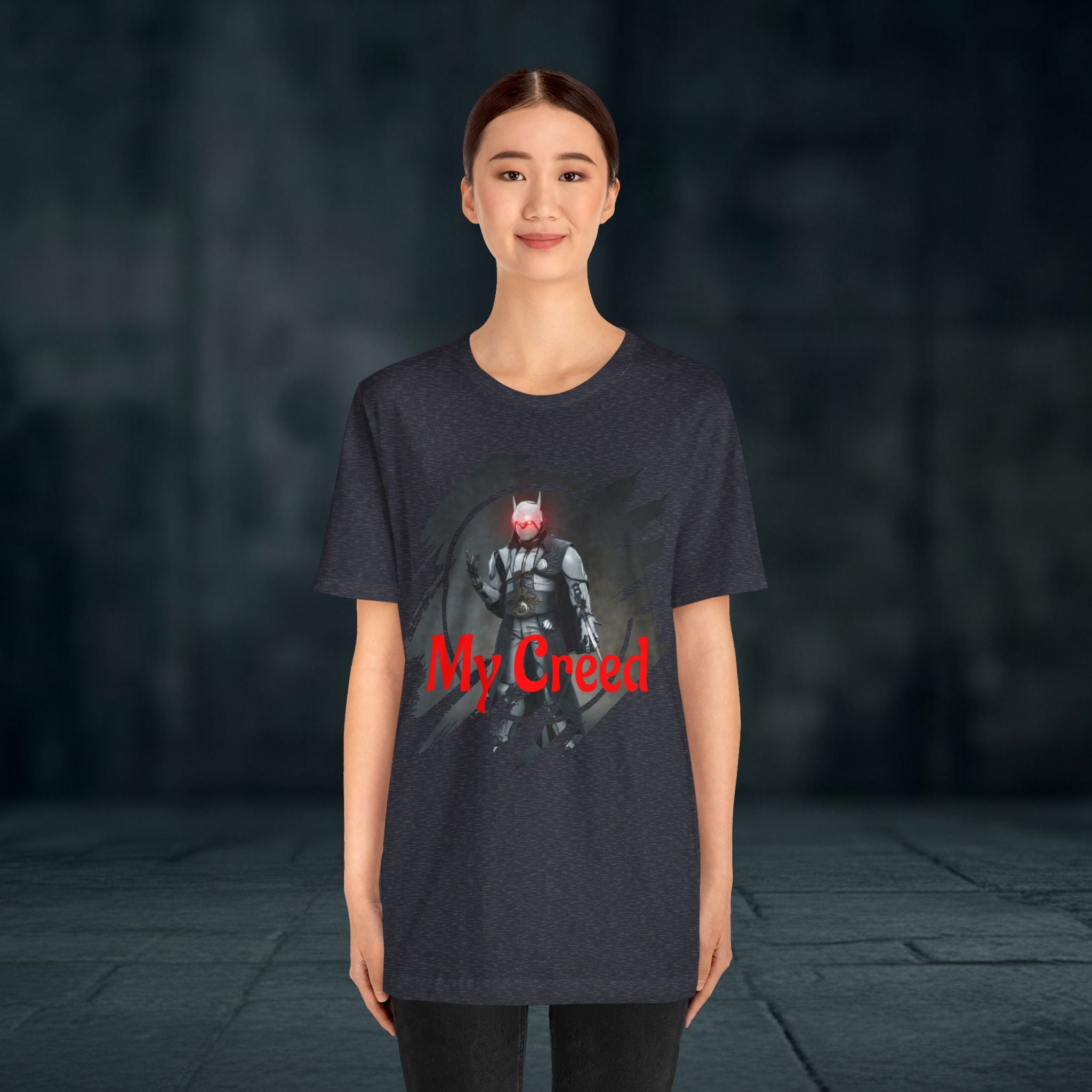 My Creed T-Shirt — Dark Knight Sci‑Fi Graphic Tee