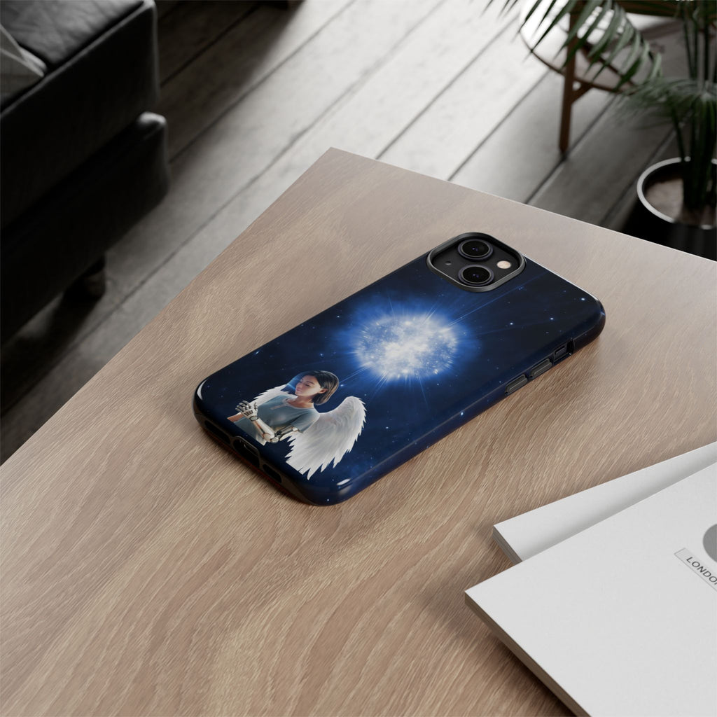 Angel Wings Galaxy Phone Case — Cosmic Light Protective Case ALITA BATTLE ANGEL