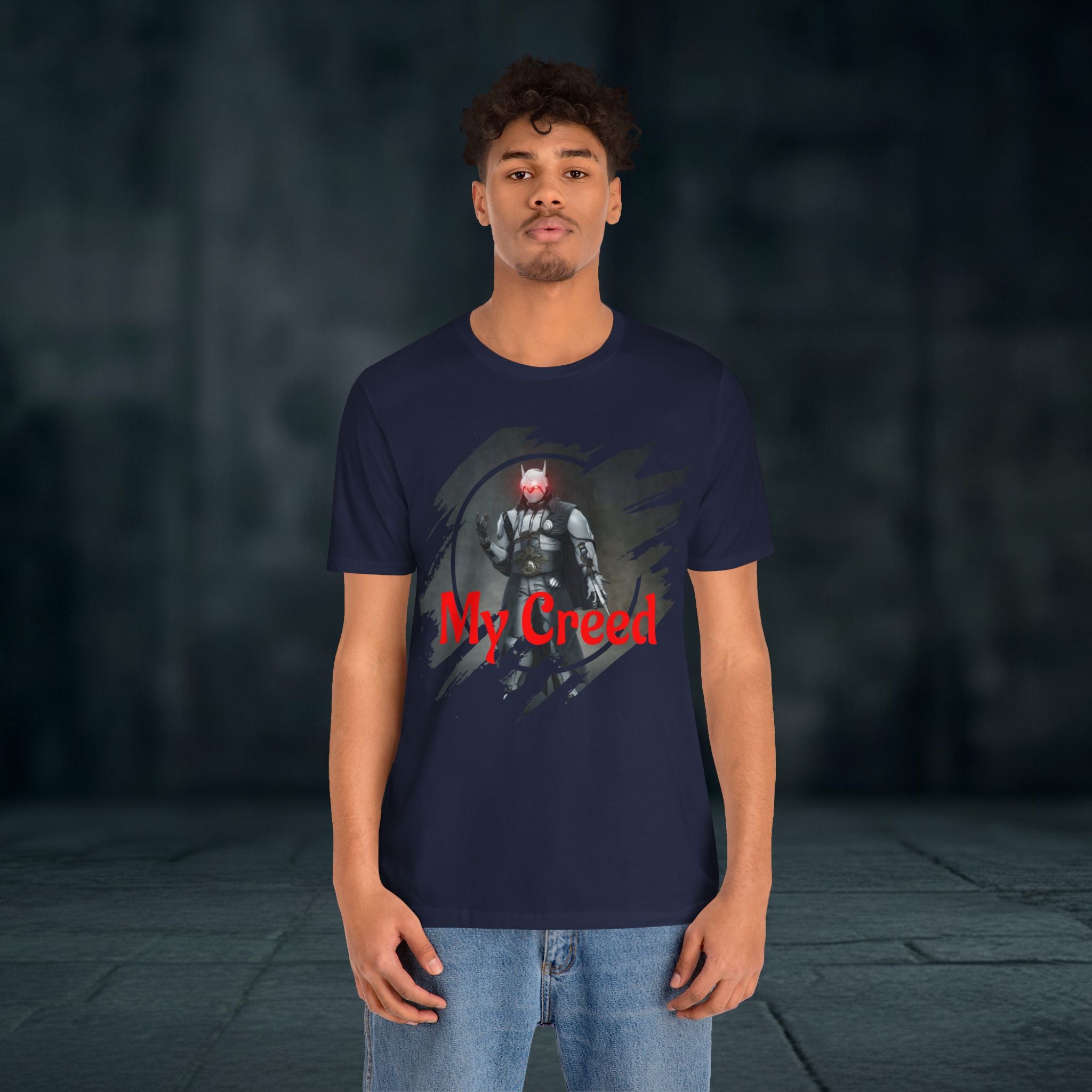 My Creed T-Shirt — Dark Knight Sci‑Fi Graphic Tee