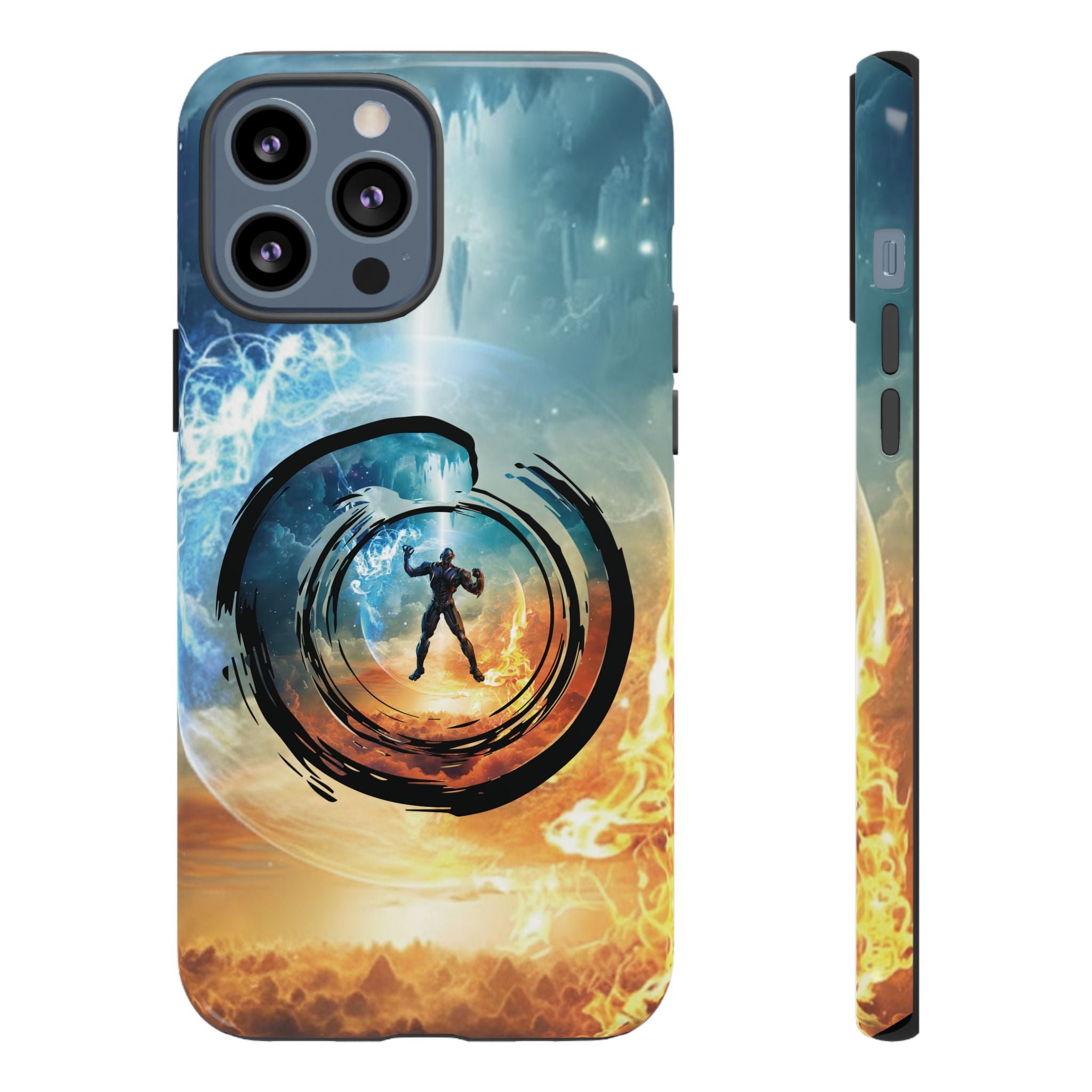 Phone Case — Elemental Warrior Fire & Ice Protective Tough Case - Ultron