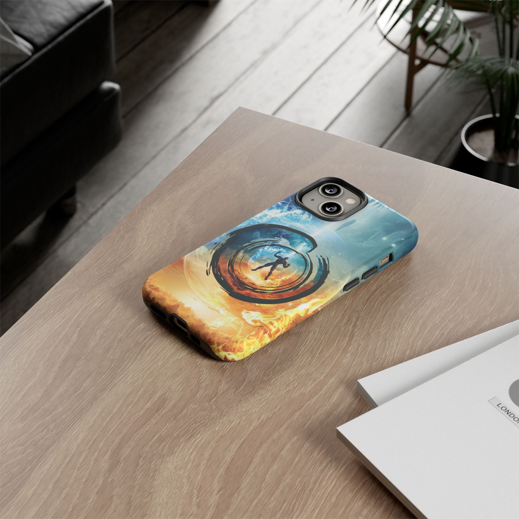 Phone Case — Elemental Warrior Fire & Ice Protective Tough Case - Ultron