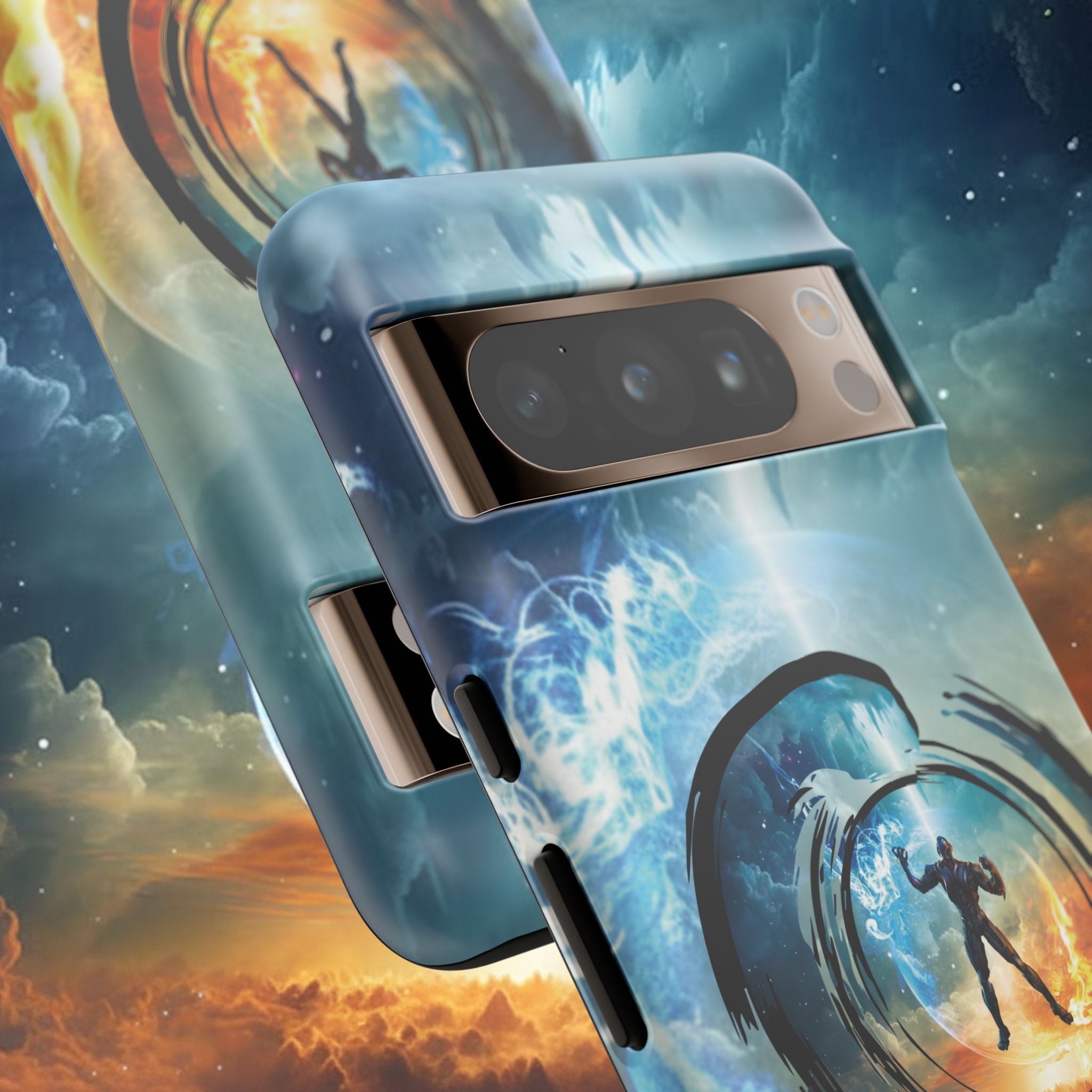Phone Case — Elemental Warrior Fire & Ice Protective Tough Case - Ultron
