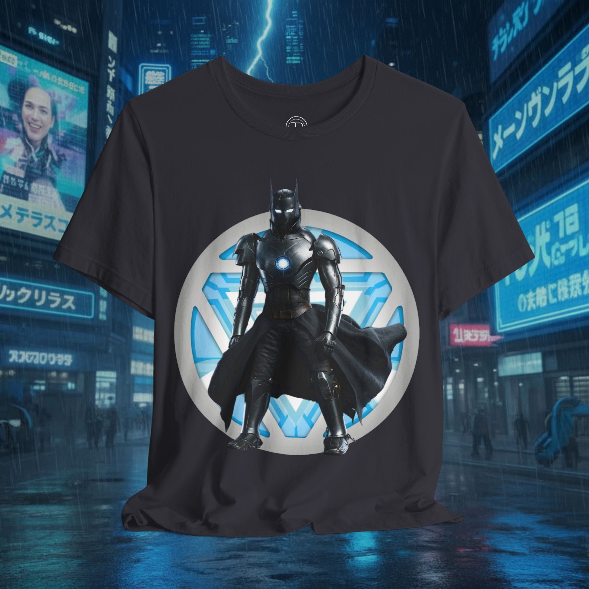 Batman Armor Graphic Tee – Futuristic Superhero T-Shirt - IRONMAN