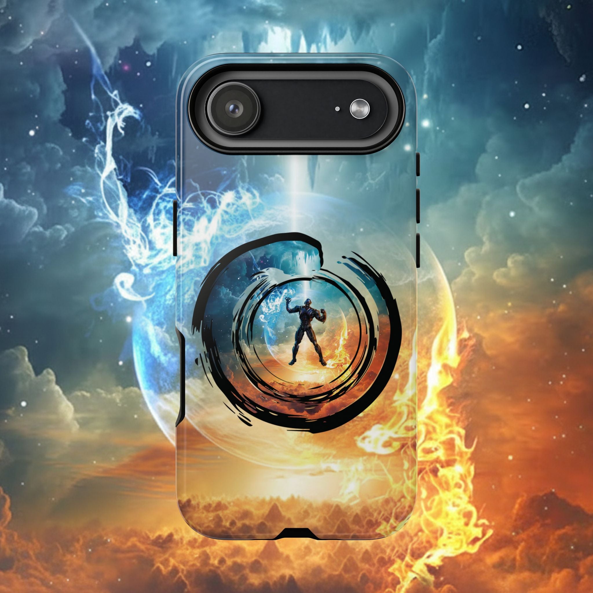 Phone Case — Elemental Warrior Fire & Ice Protective Tough Case - Ultron