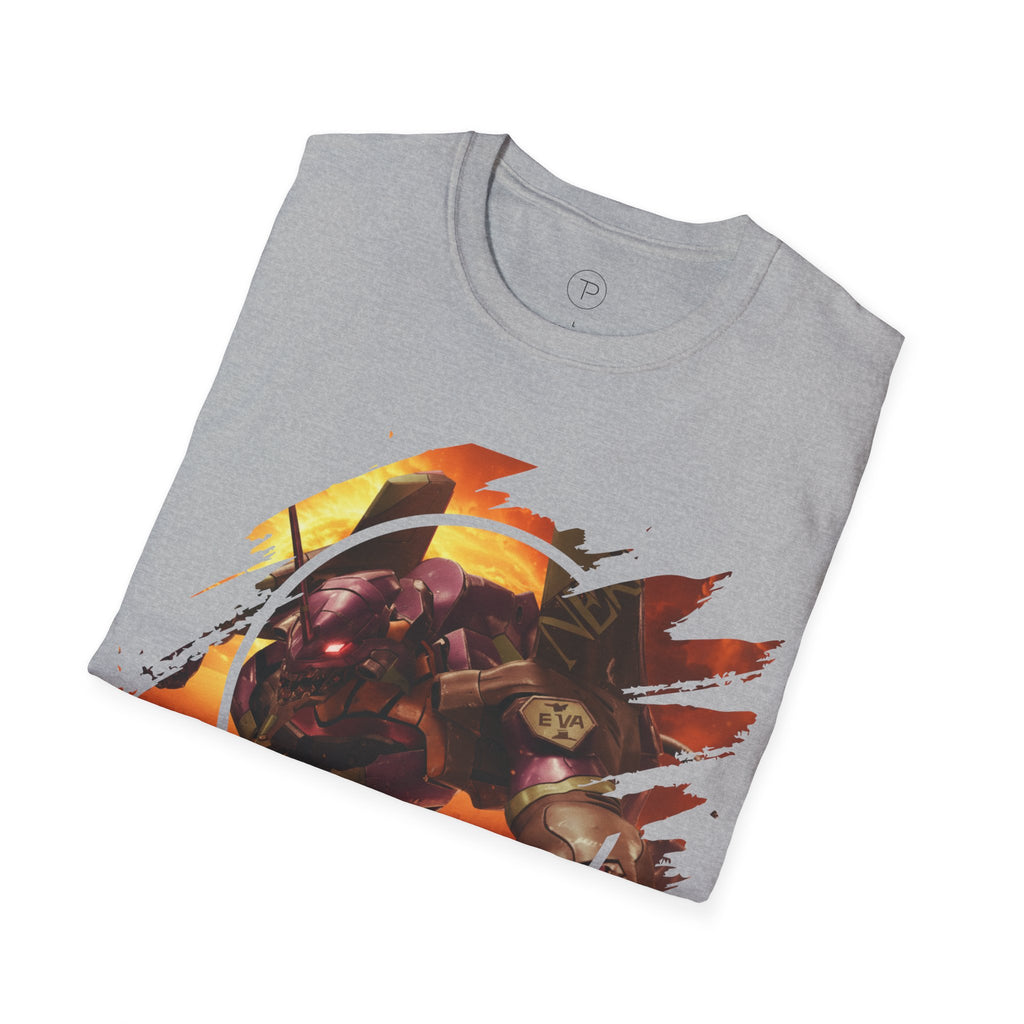 Only One Hit T-Shirt — Gamer Mech Battle Tee - EVA 1 - Neon Genesis Evangelion