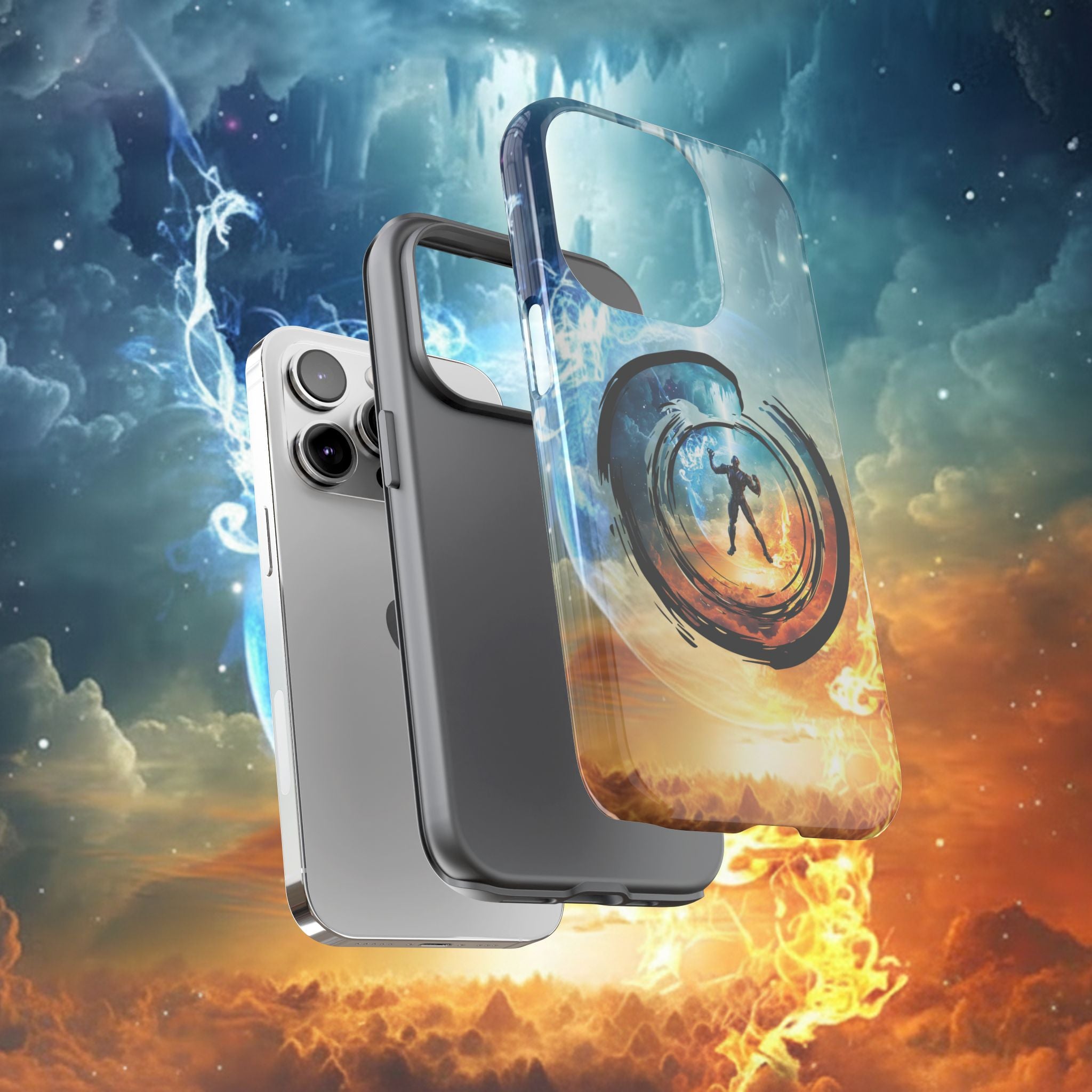 Phone Case — Elemental Warrior Fire & Ice Protective Tough Case - Ultron