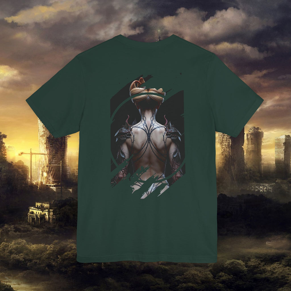 Dark Sorceress T‑Shirt — Fantasy Magic Witch Tee with Fiery Heart - Alexia Ashford