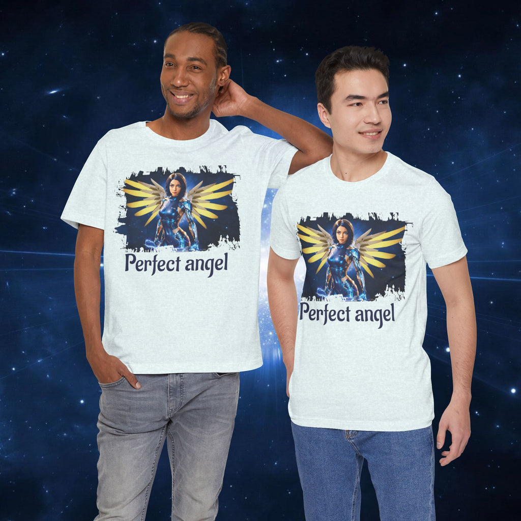 Angel Warrior Tee — "Perfect Angel" Fantasy Wings Graphic T-Shirt - alita battle angel