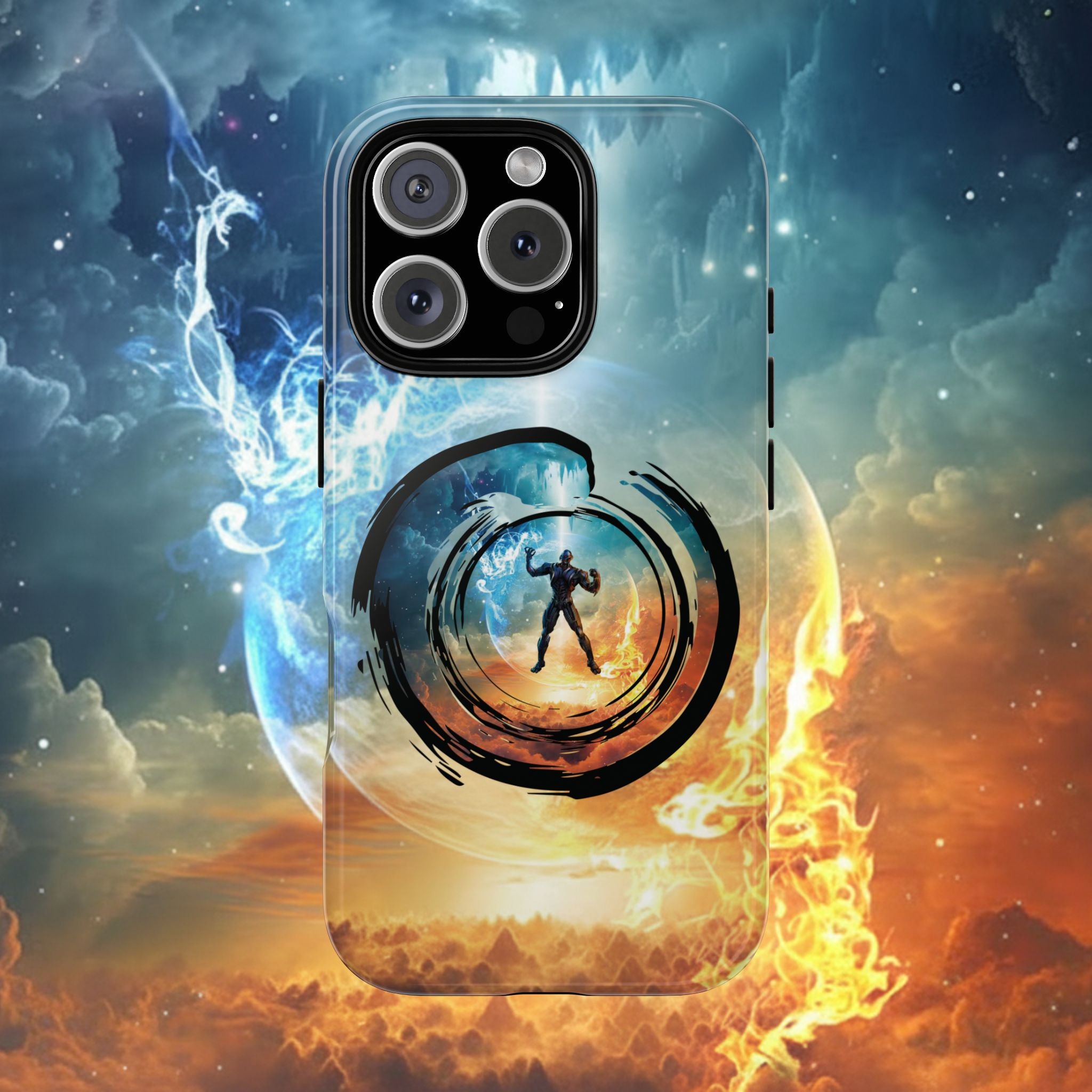 Phone Case — Elemental Warrior Fire & Ice Protective Tough Case - Ultron