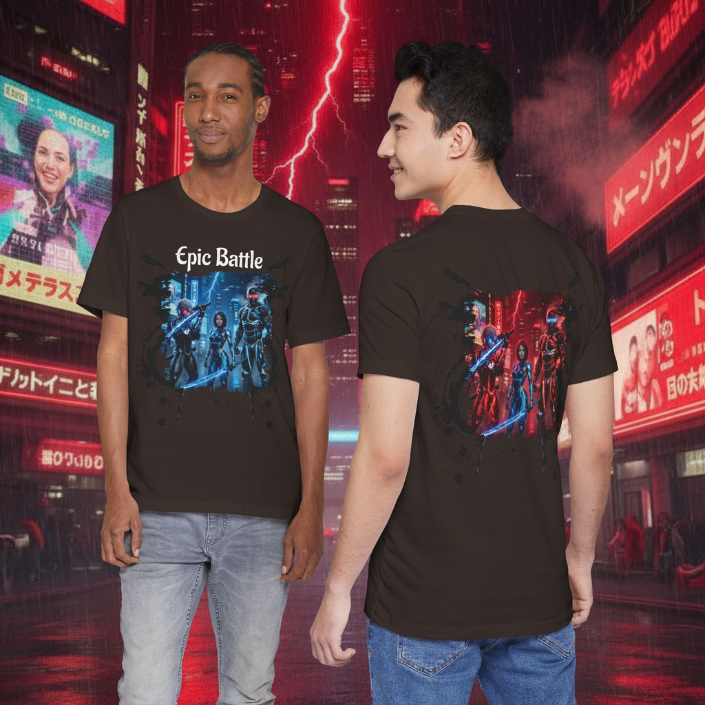 Epic Battle Tee — Sci‑Fi Gamer Graphic T-Shirt - Battle Suits