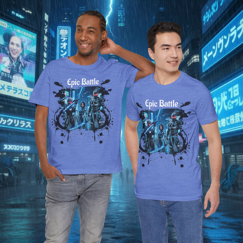 Epic Battle Tee — Sci‑Fi Gamer Graphic T-Shirt - Battle Suits