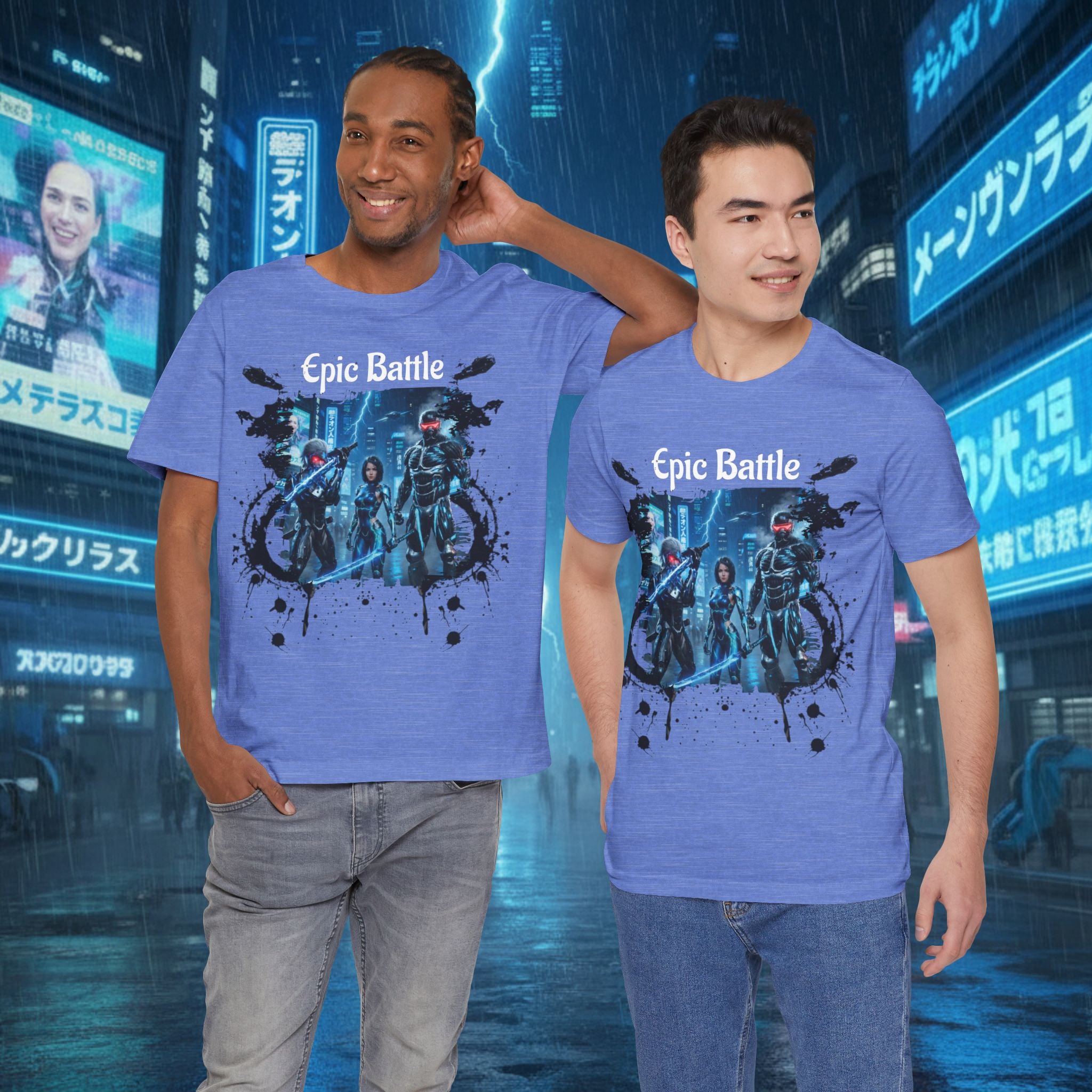 Epic Battle Tee — Sci‑Fi Gamer Graphic T-Shirt - Battle Suits