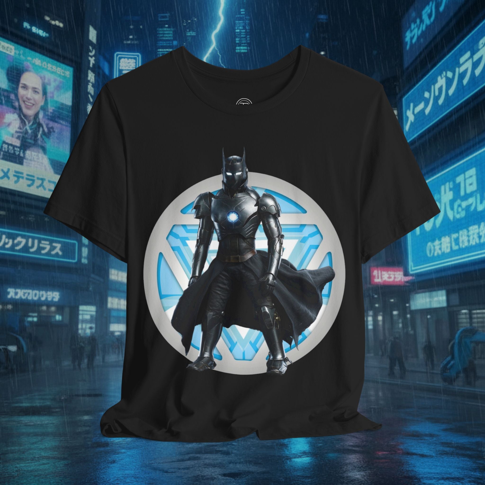 Batman Armor Graphic Tee – Futuristic Superhero T-Shirt - IRONMAN
