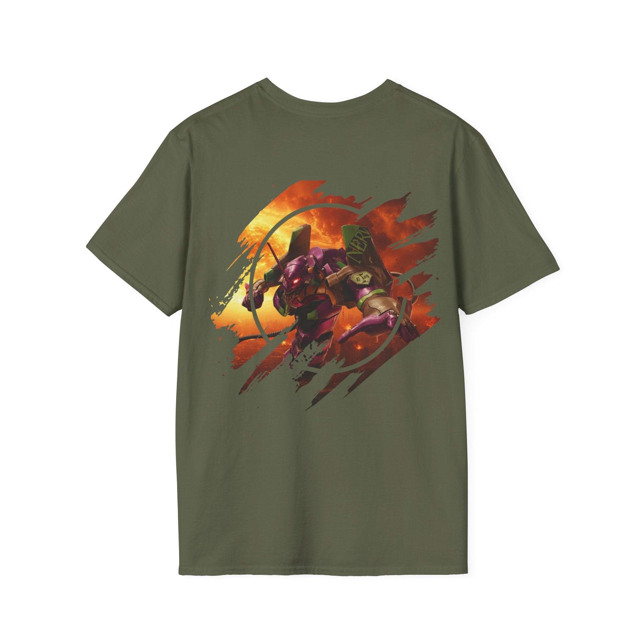Only One Hit T-Shirt — Gamer Mech Battle Tee - EVA 1 - Neon Genesis Evangelion
