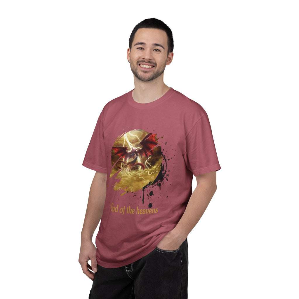 God of the Heavens T-Shirt — Mythic Storm Graphic Tee - slifer the sky dragon