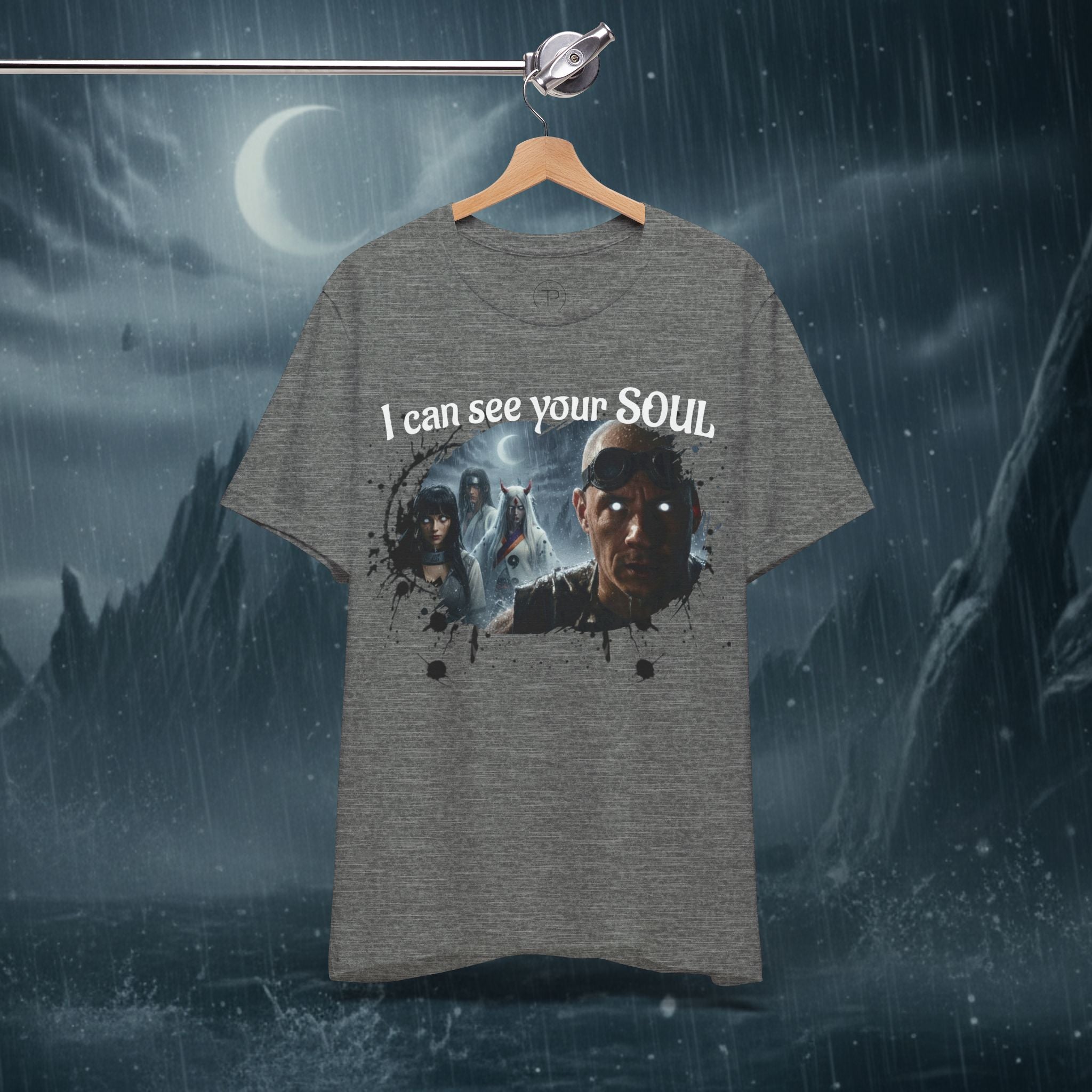 I Can See Your Soul T-Shirt — Gothic Horror Movie Graphic Tee - Byakugan Family and Riddick