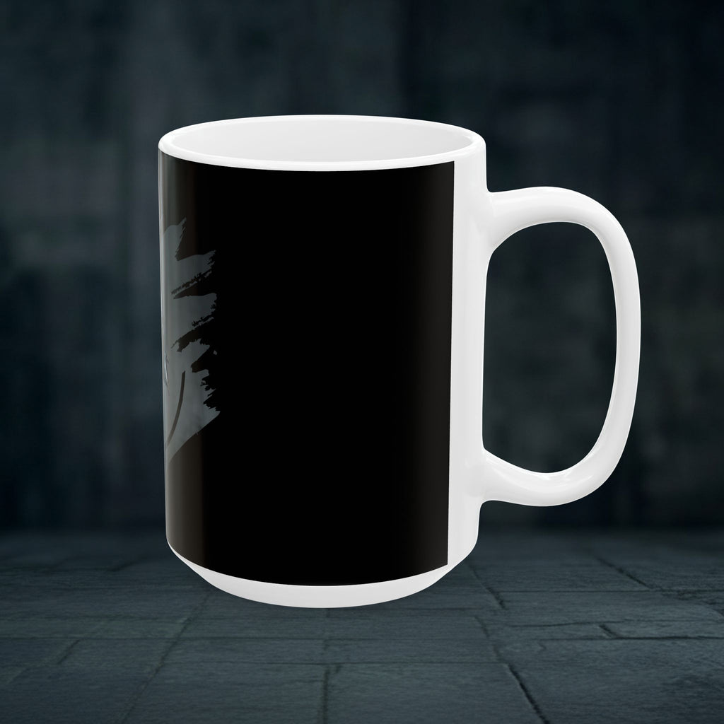 Dark Knight Armor Ceramic Mug — Gothic Bat-Inspired Coffee Cup