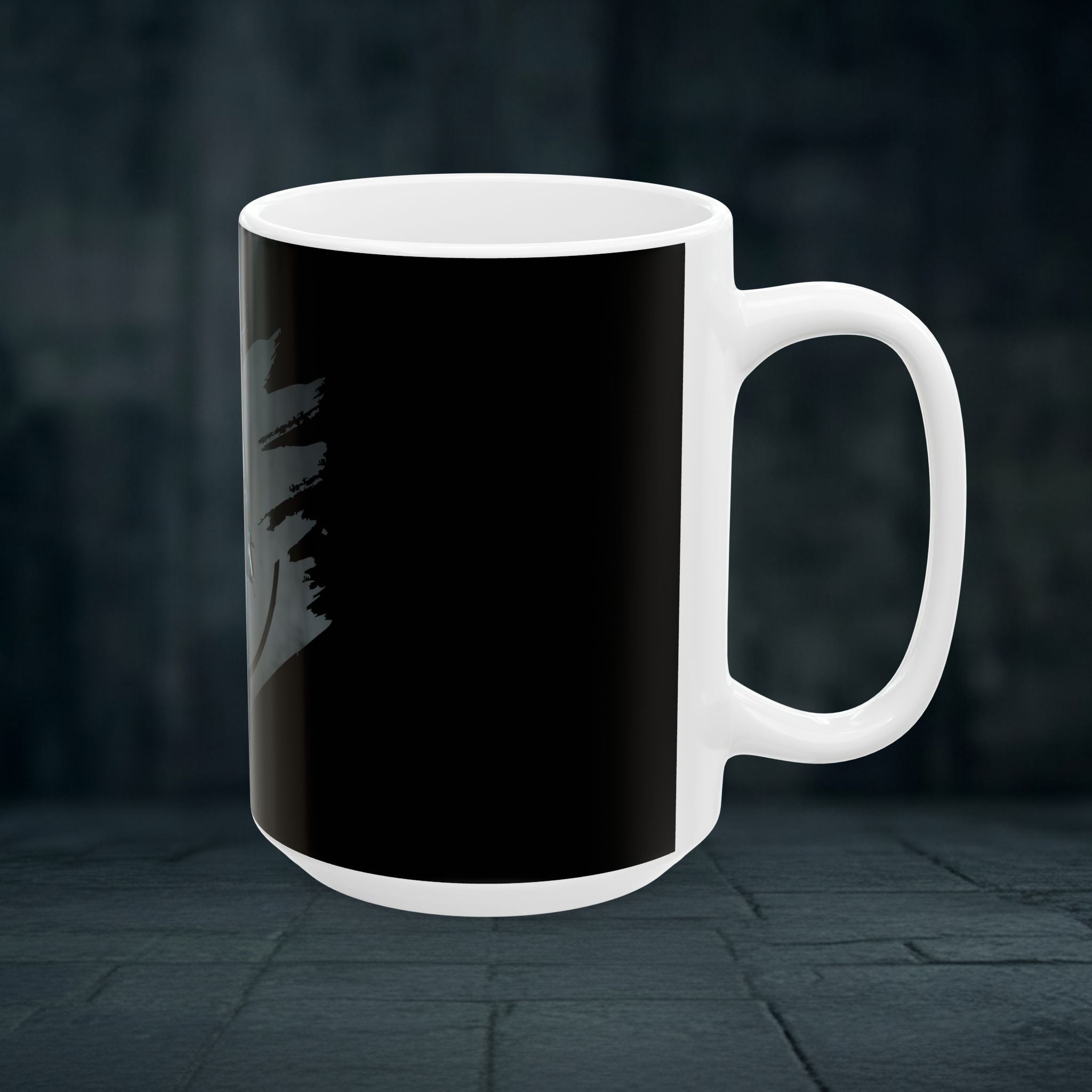 Dark Knight Armor Ceramic Mug — Gothic Bat-Inspired Coffee Cup