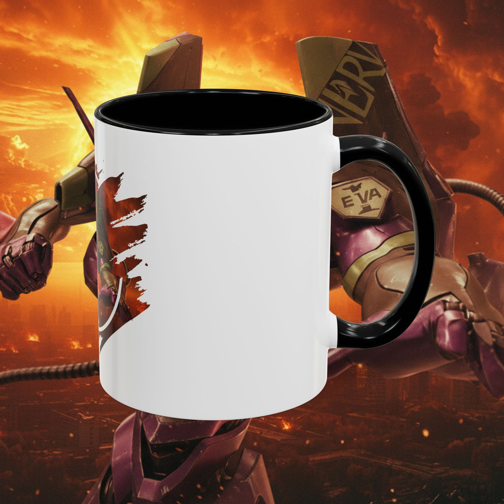 Evangelion Unit-01 Mecha Coffee Mug — Anime Pilot Accent Mug (11/15oz) - EVA 1 - Neon Genesis Evangelion