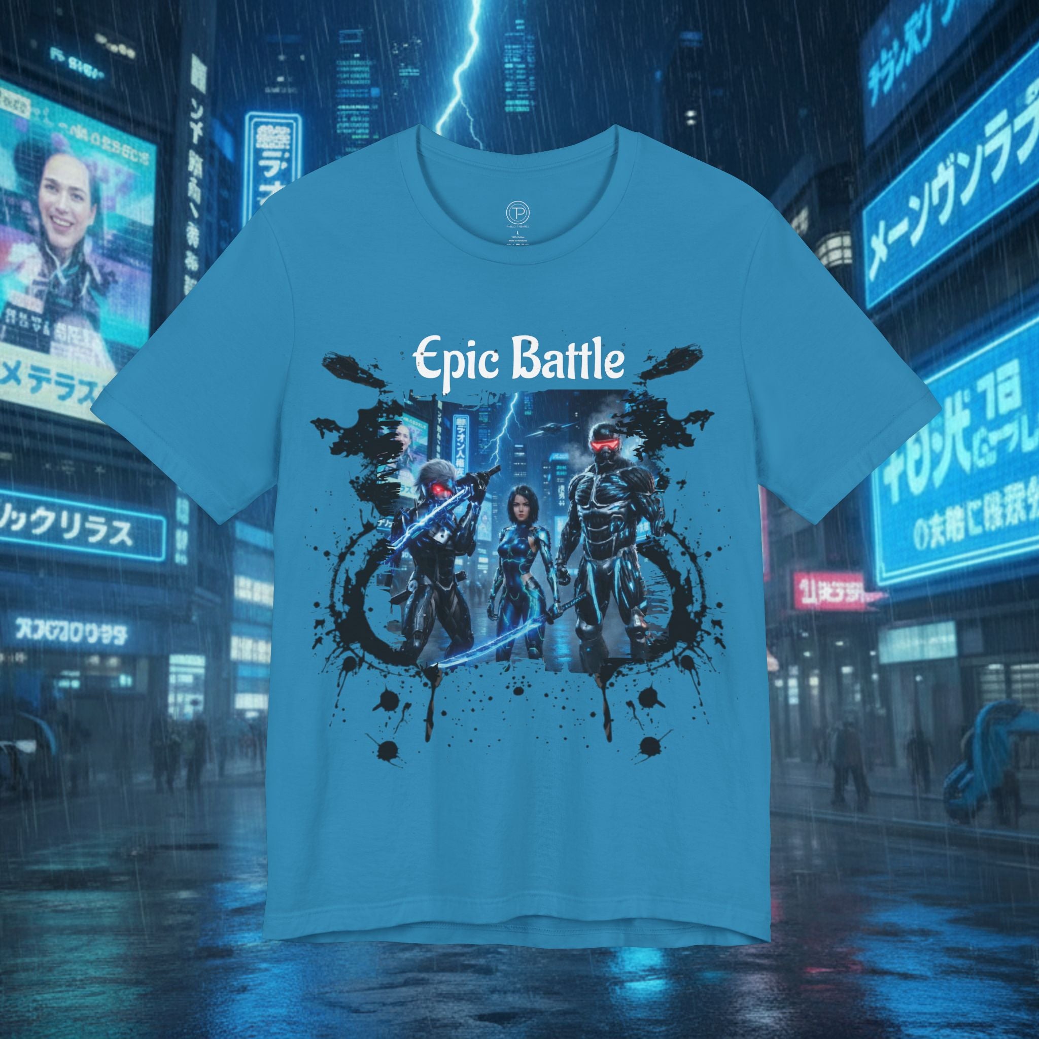Epic Battle Tee — Sci‑Fi Gamer Graphic T-Shirt - Battle Suits