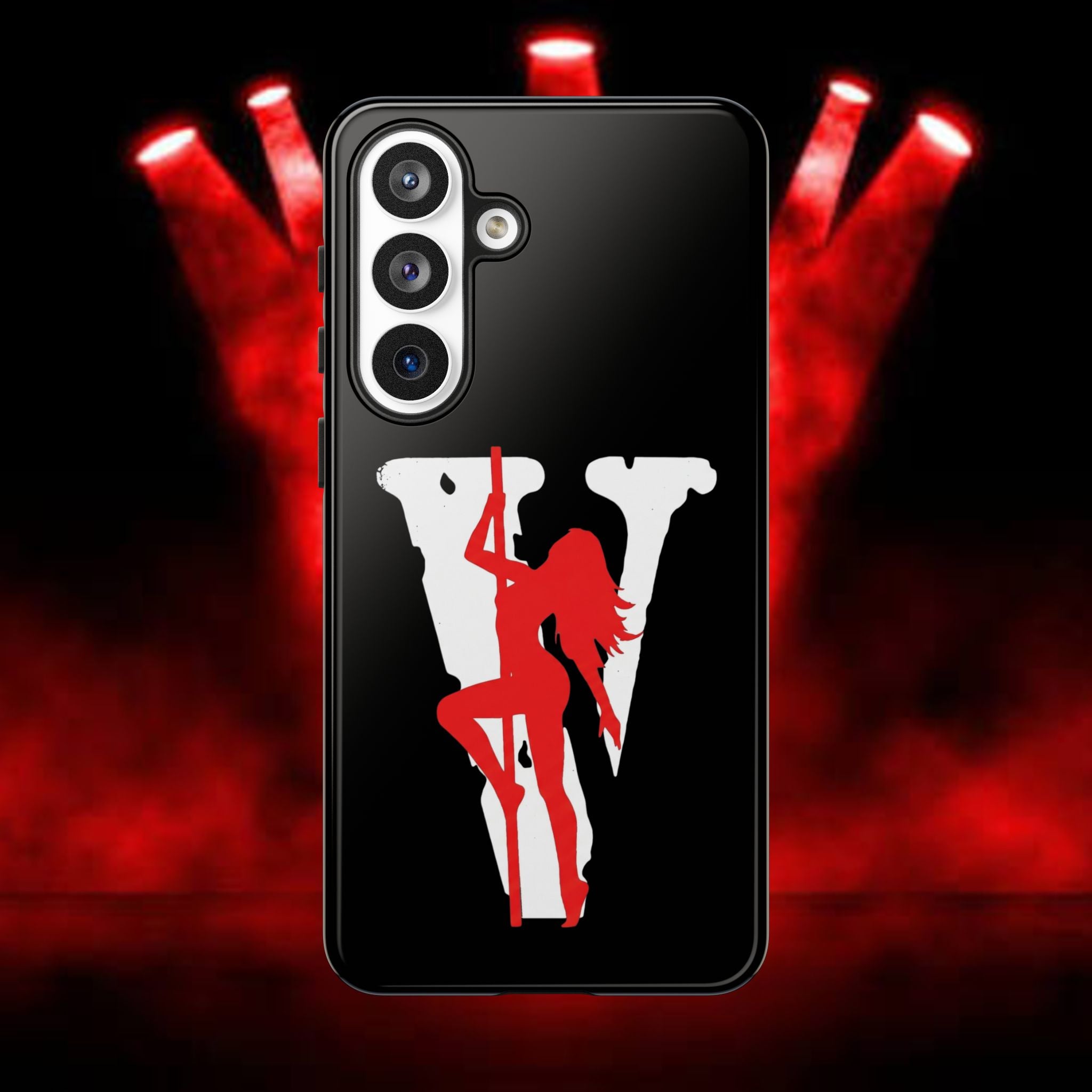 Phone Case — 'V' Silhouette Pole Dancer Graphic Tough Case