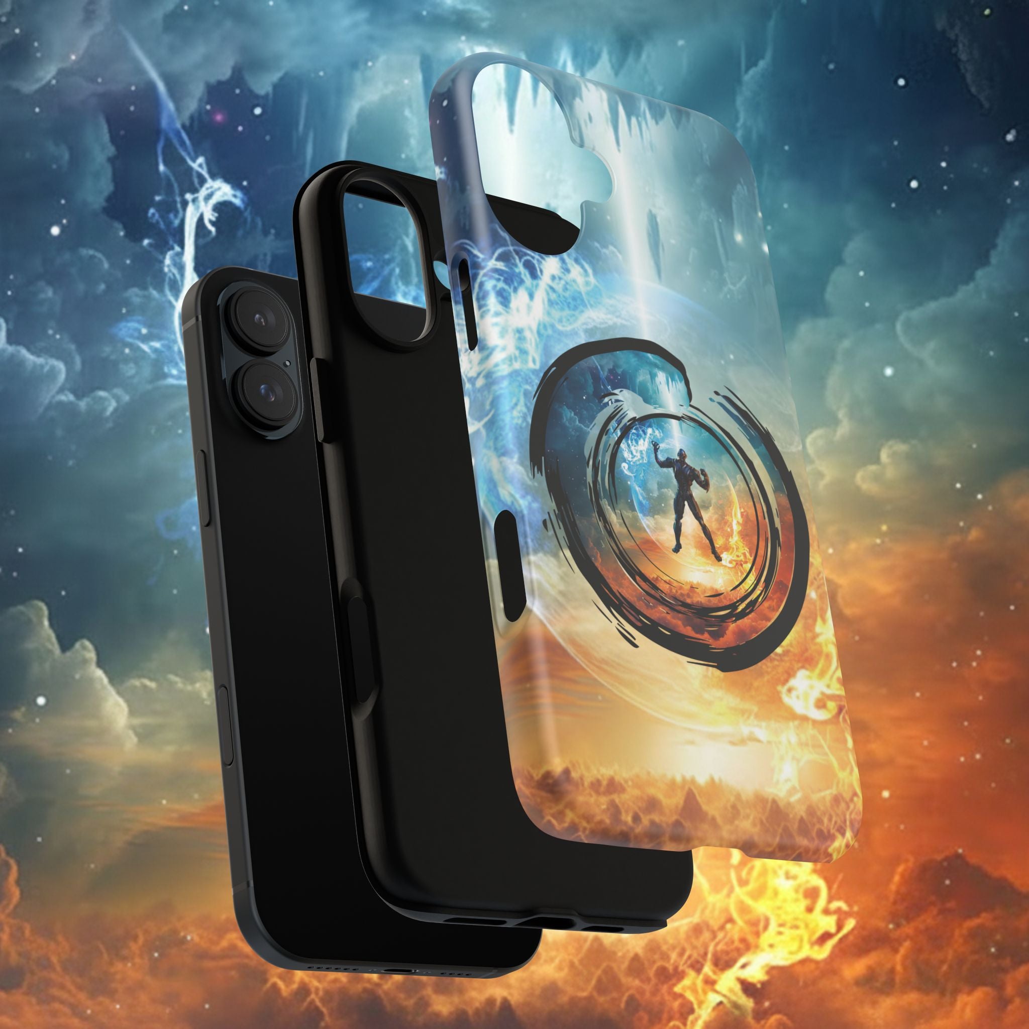 Phone Case — Elemental Warrior Fire & Ice Protective Tough Case - Ultron