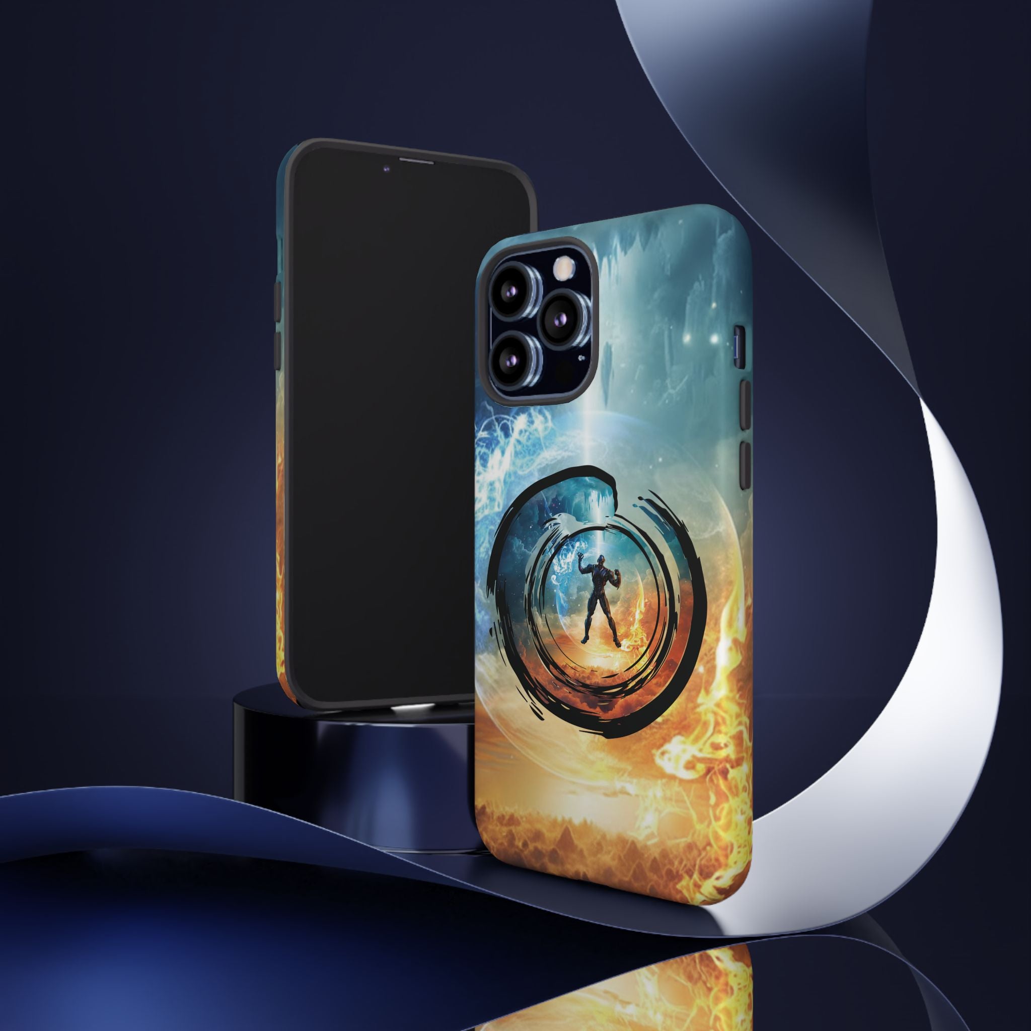 Phone Case — Elemental Warrior Fire & Ice Protective Tough Case - Ultron