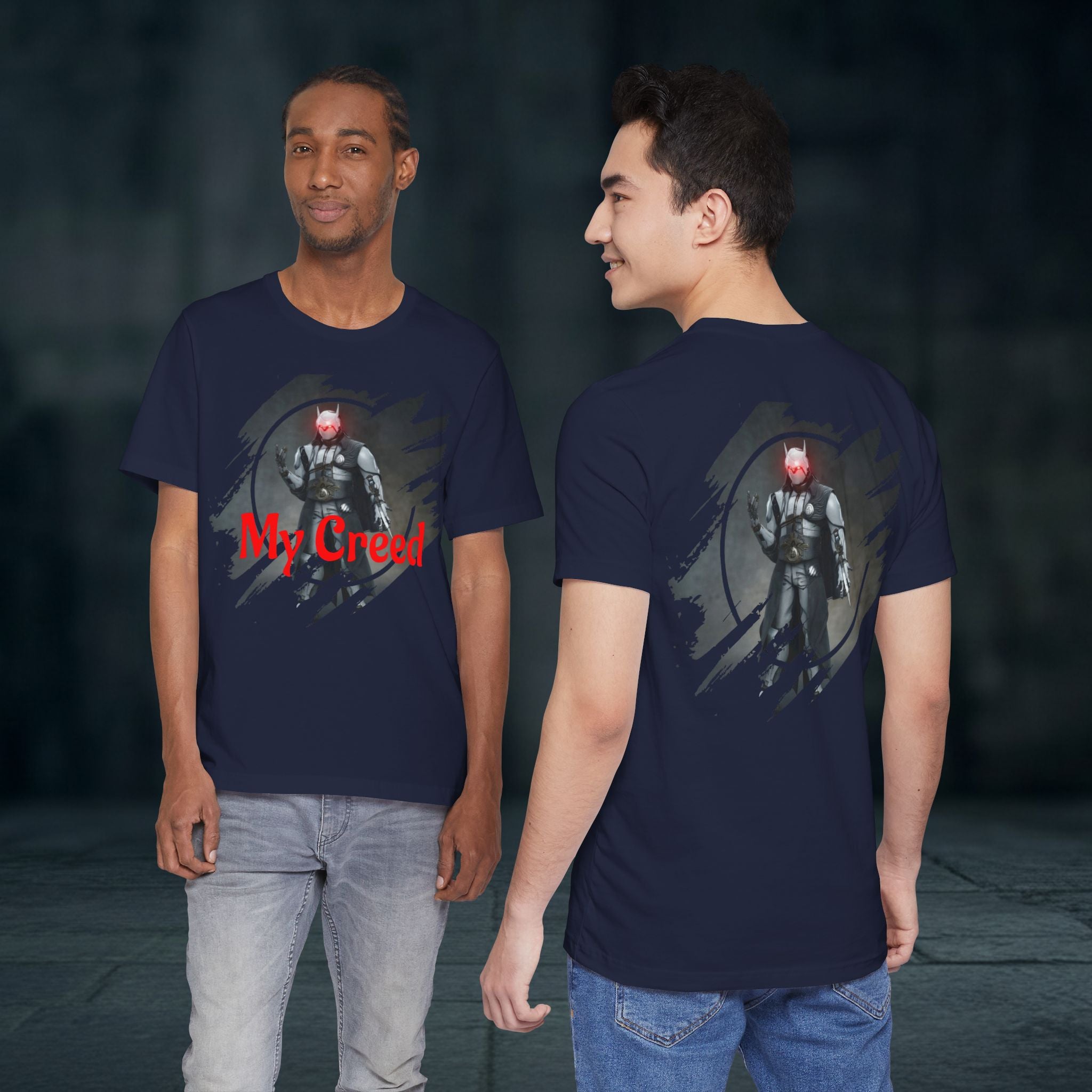 My Creed T-Shirt — Dark Knight Sci‑Fi Graphic Tee