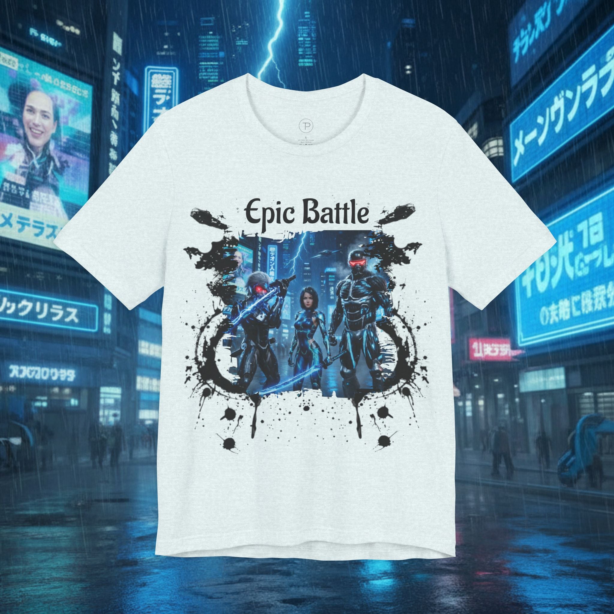 Epic Battle Tee — Sci‑Fi Gamer Graphic T-Shirt - Battle Suits