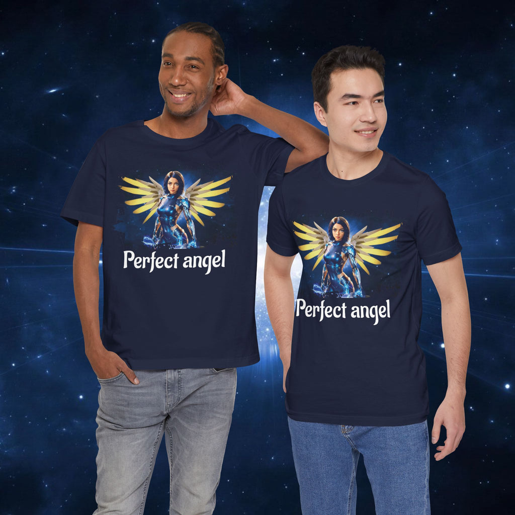 Angel Warrior Tee — "Perfect Angel" Fantasy Wings Graphic T-Shirt - alita battle angel