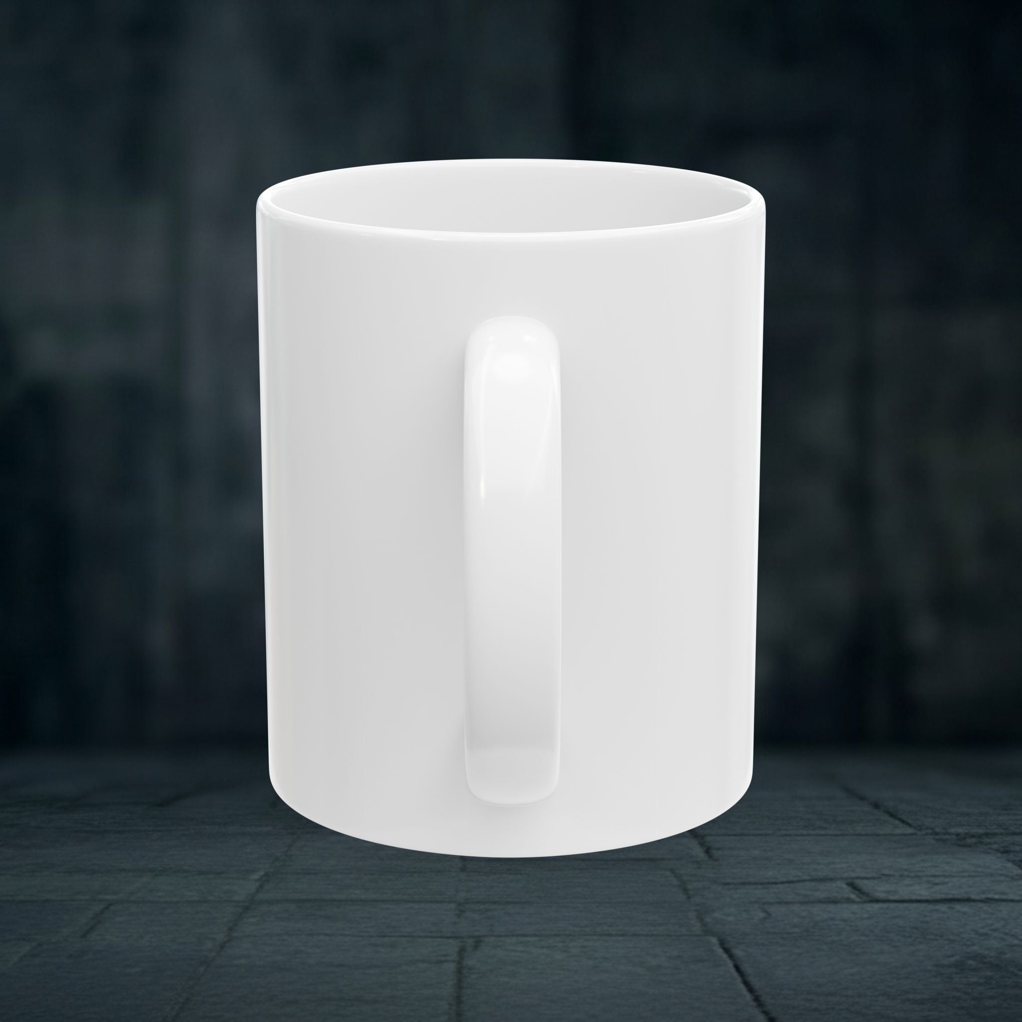 Splatter Sword Ceramic Mug — Gamer Fantasy Coffee Cup (11oz/15oz)