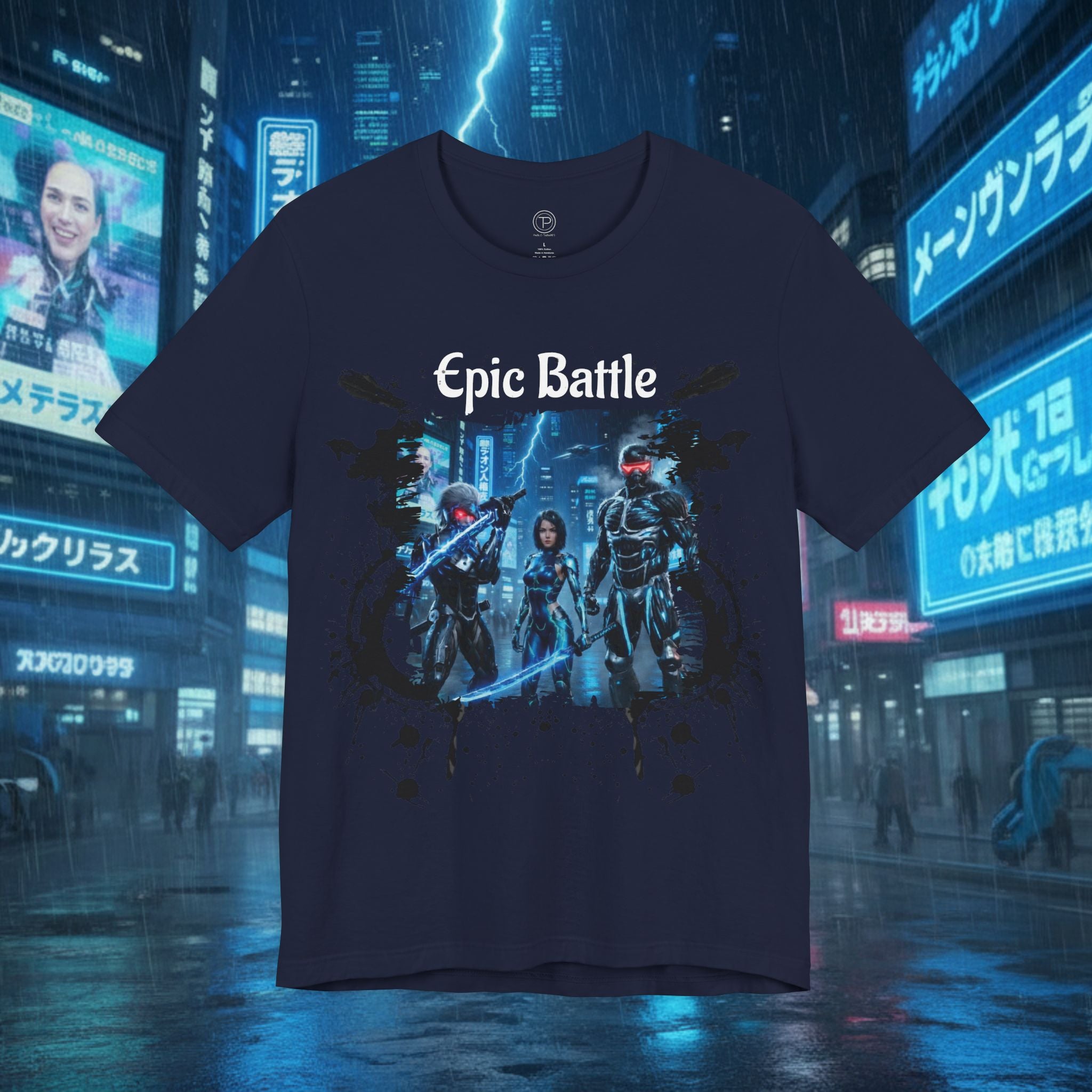 Epic Battle Tee — Sci‑Fi Gamer Graphic T-Shirt - Battle Suits