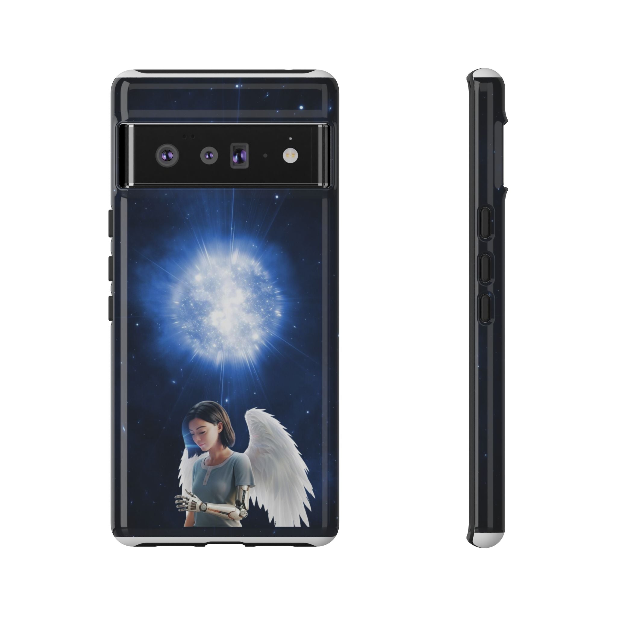 Angel Wings Galaxy Phone Case — Cosmic Light Protective Case ALITA BATTLE ANGEL