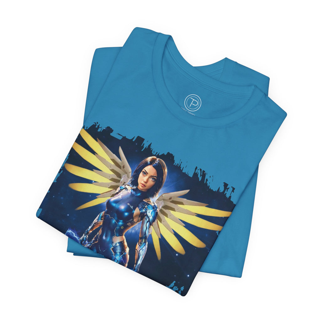 Angel Warrior Tee — "Perfect Angel" Fantasy Wings Graphic T-Shirt - alita battle angel